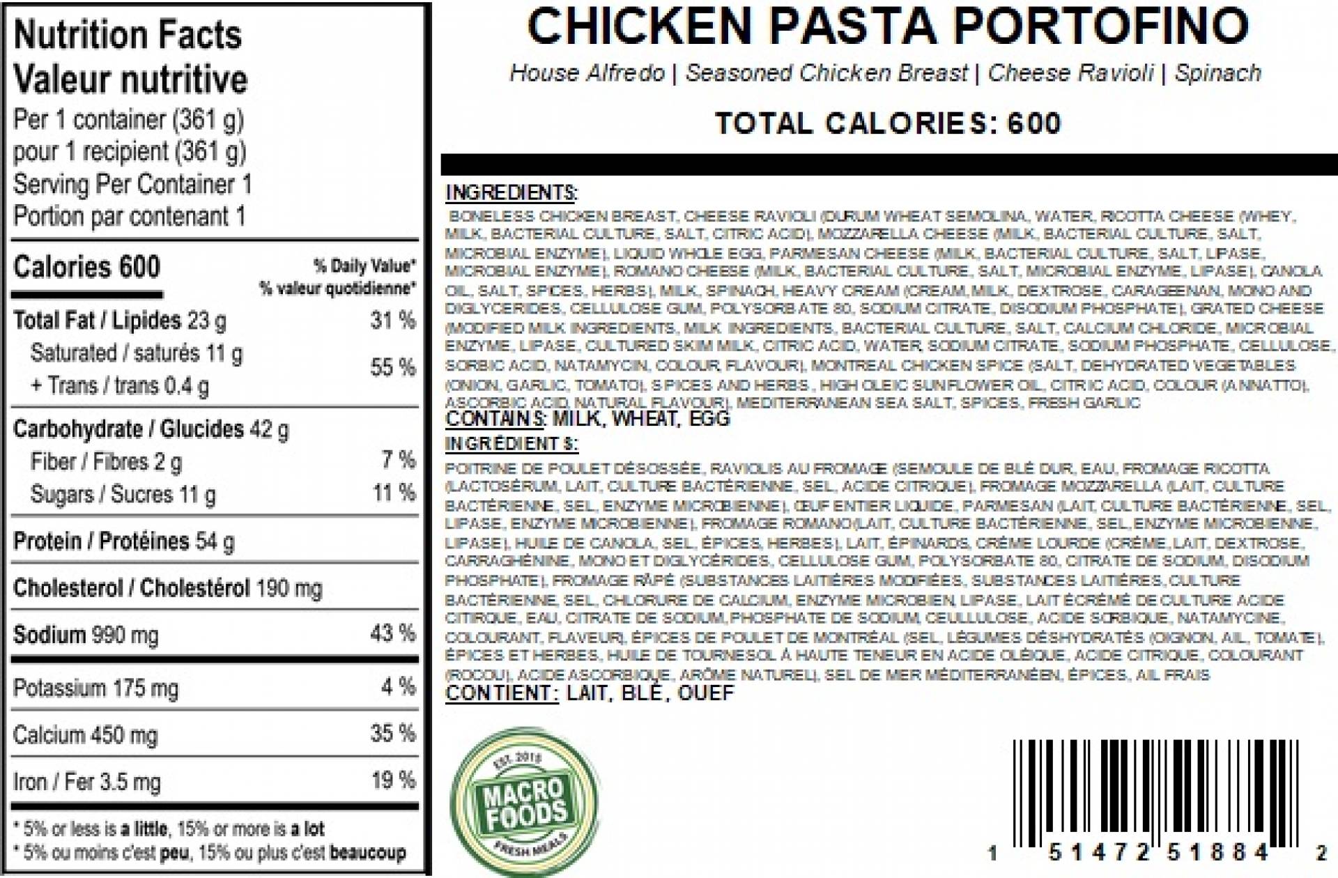 Pasta Portofino