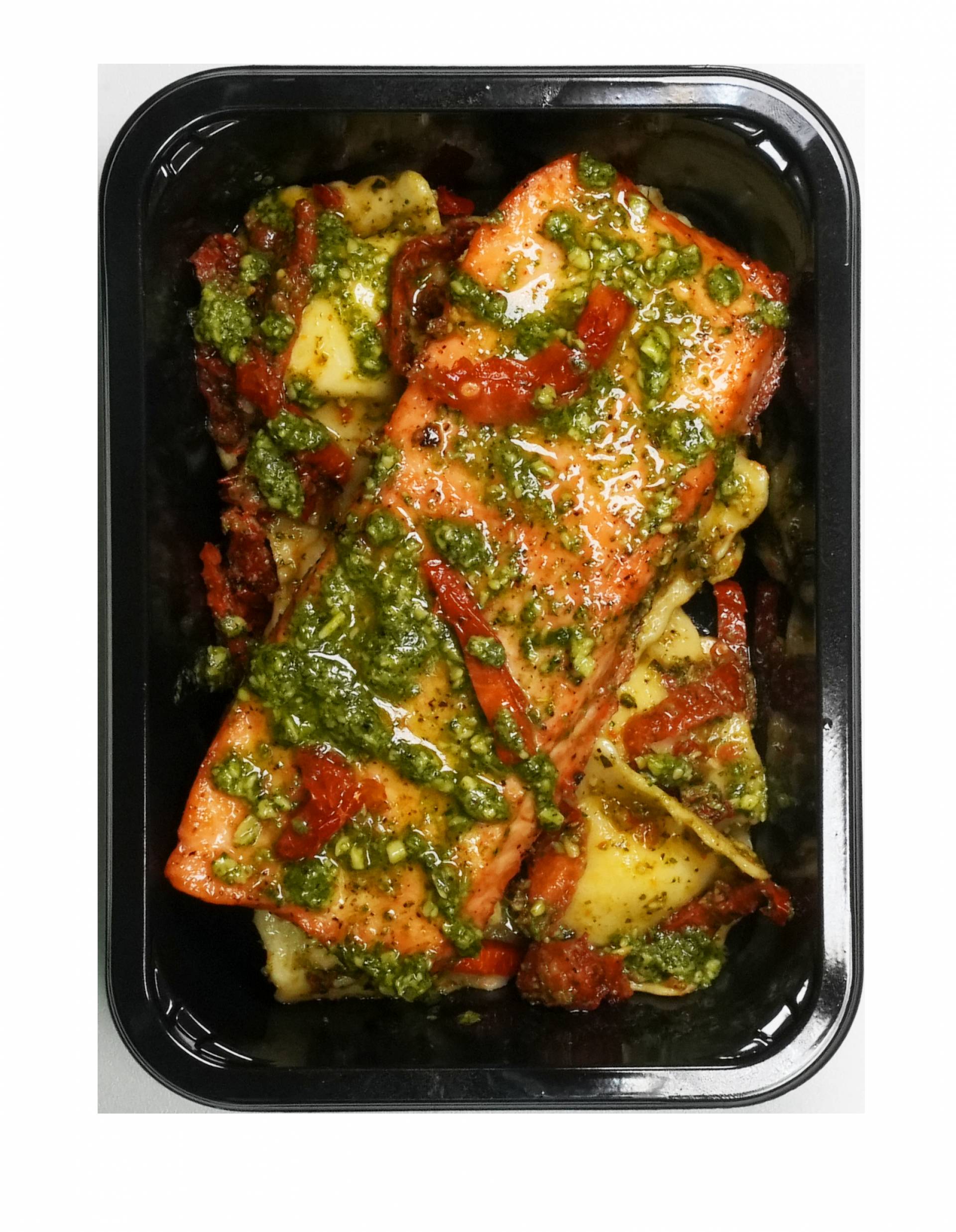 Salmon Pesto Ravioli