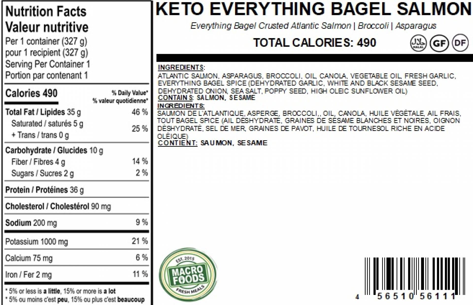 Keto Everything Bagel Salmon