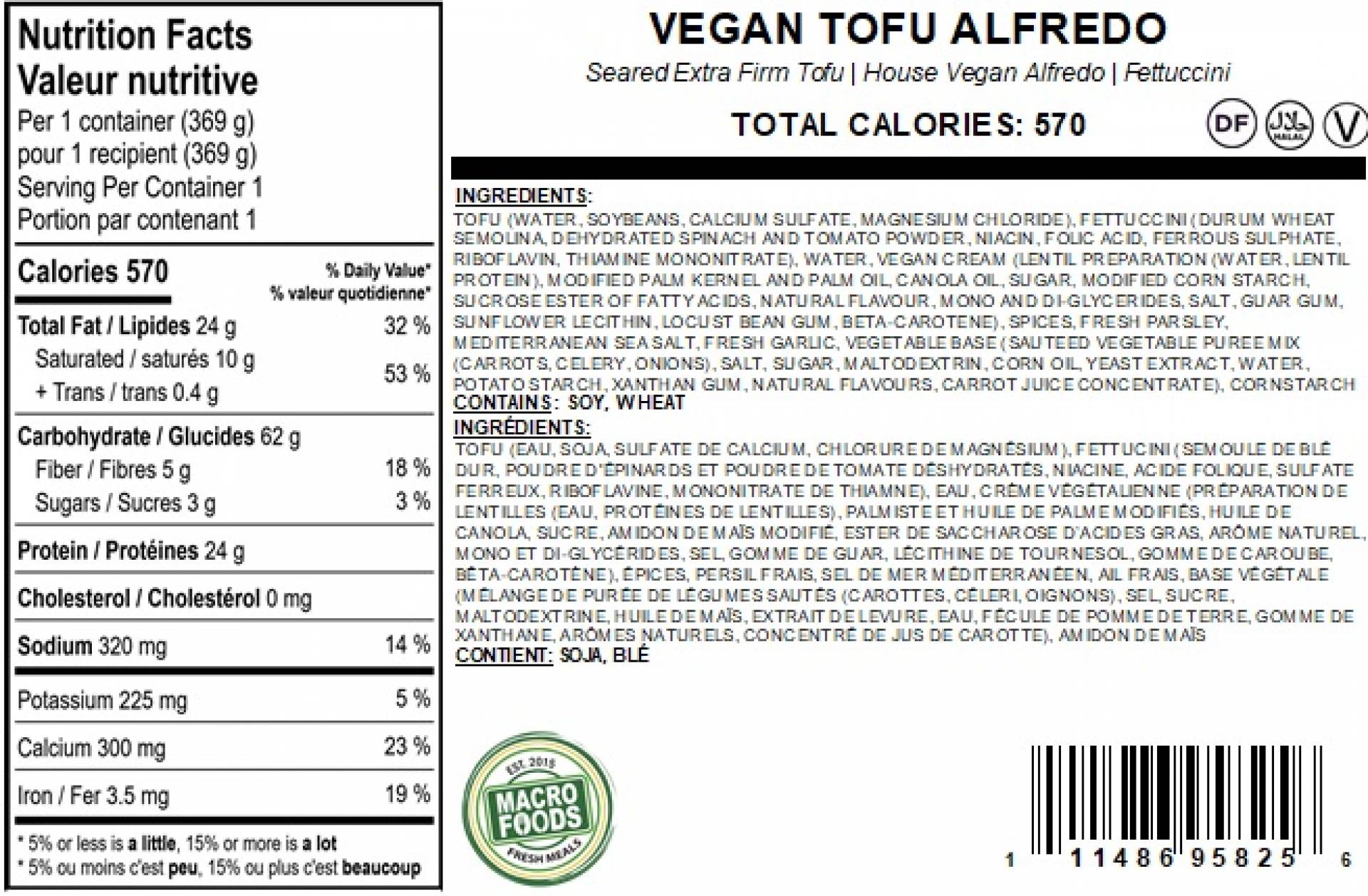 Vegan Tofu Alfredo
