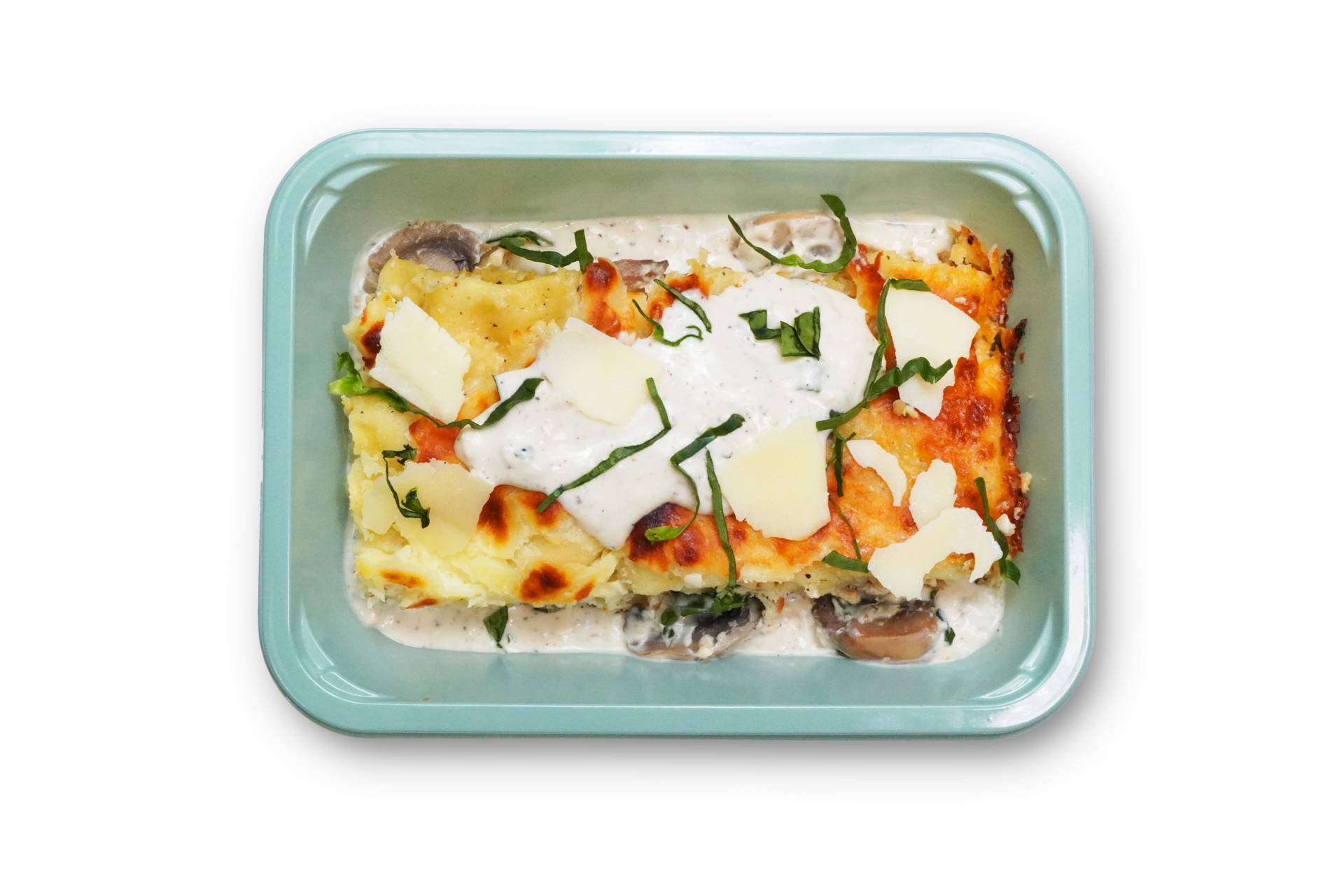 Creamy Mushroom Chicken Lasagna