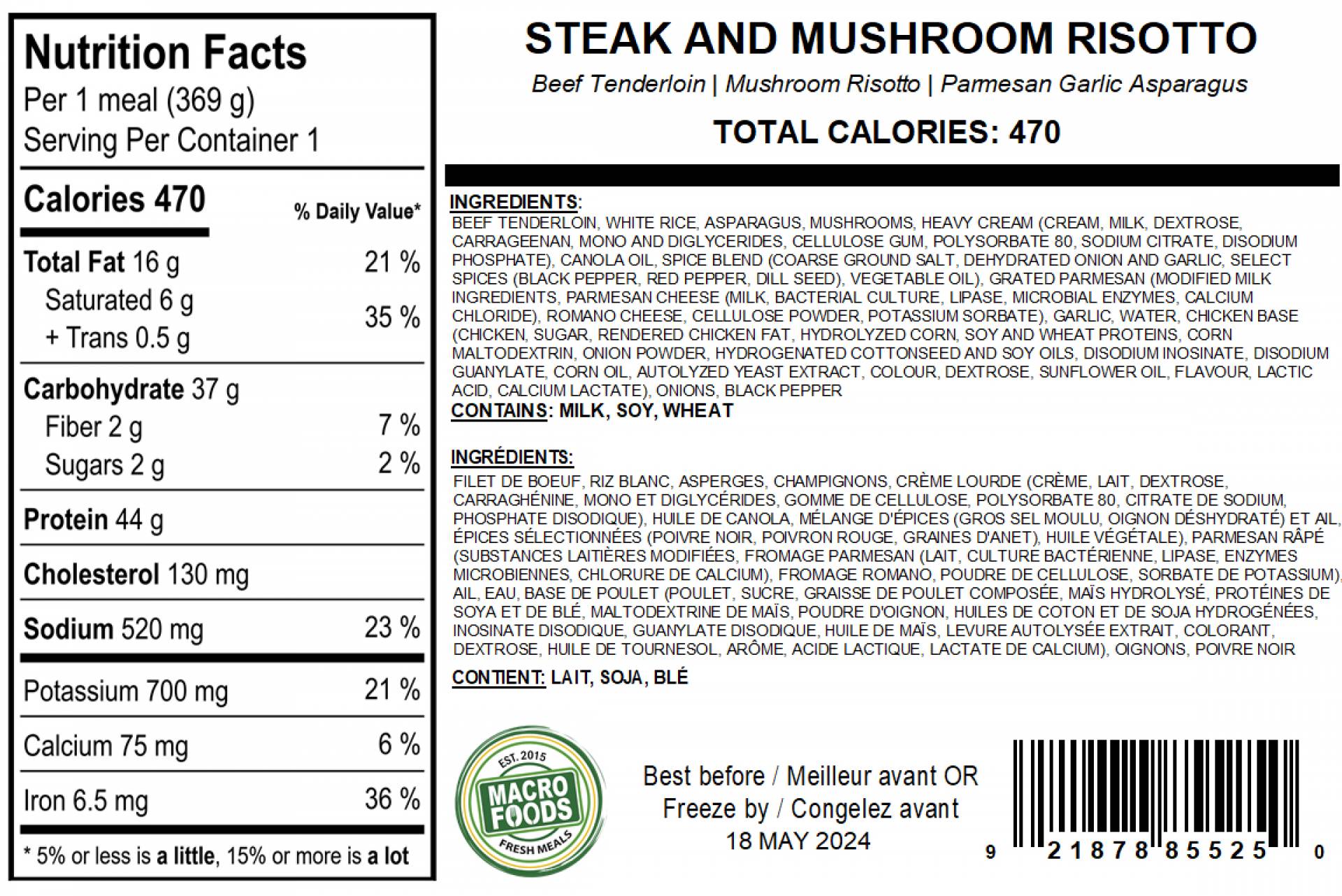 Steak & Mushroom Risotto