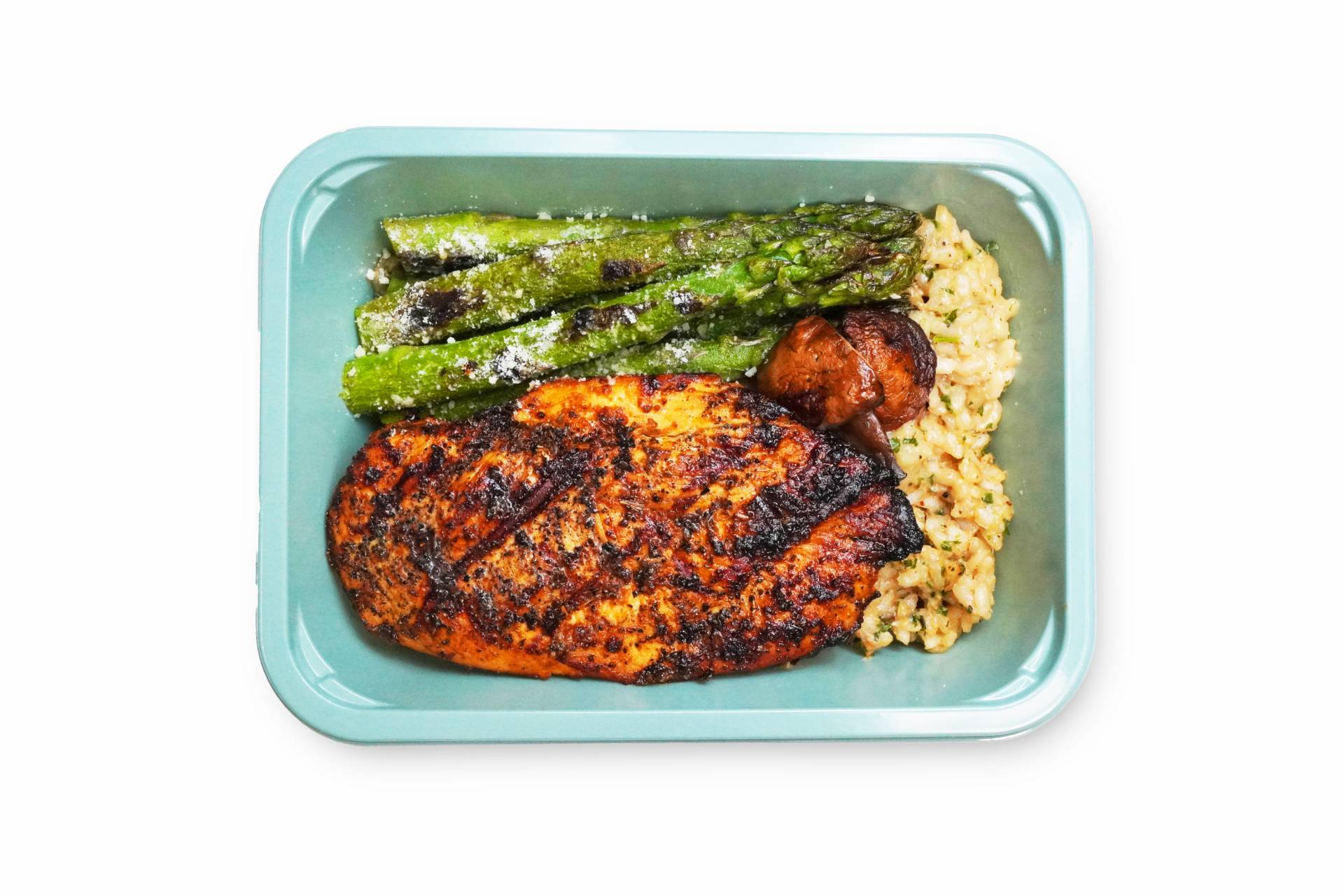 Blackened Chicken & Mushroom Risotto