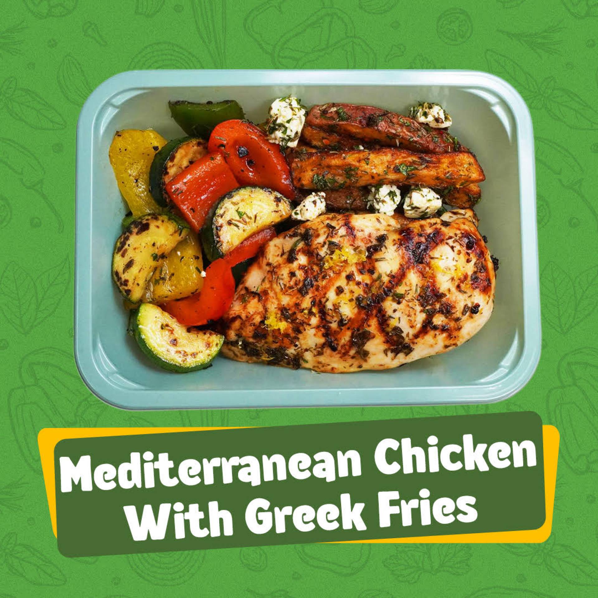 Mediterranean Chicken With Greek Fries