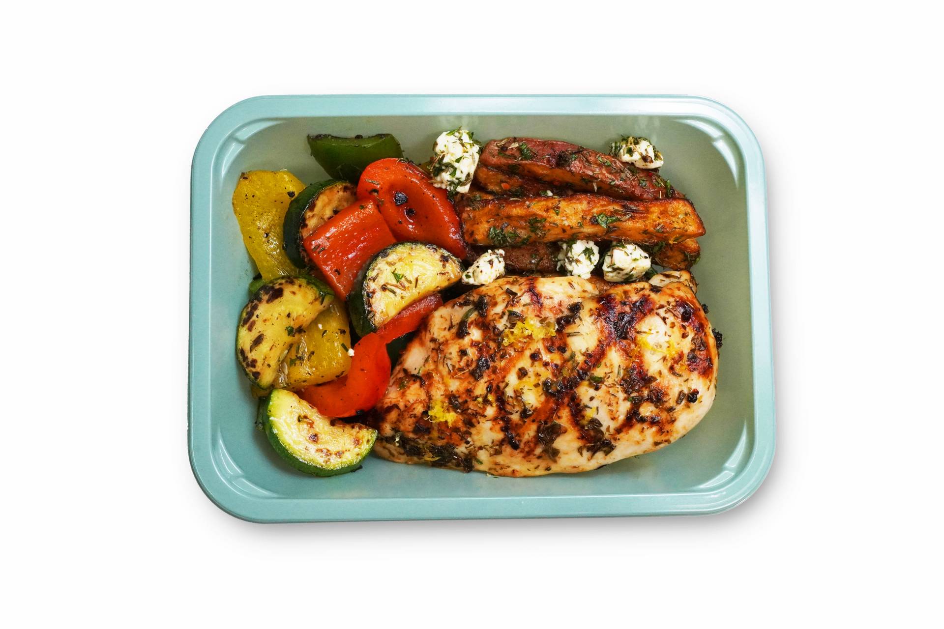 Mediterranean Chicken With Greek Fries