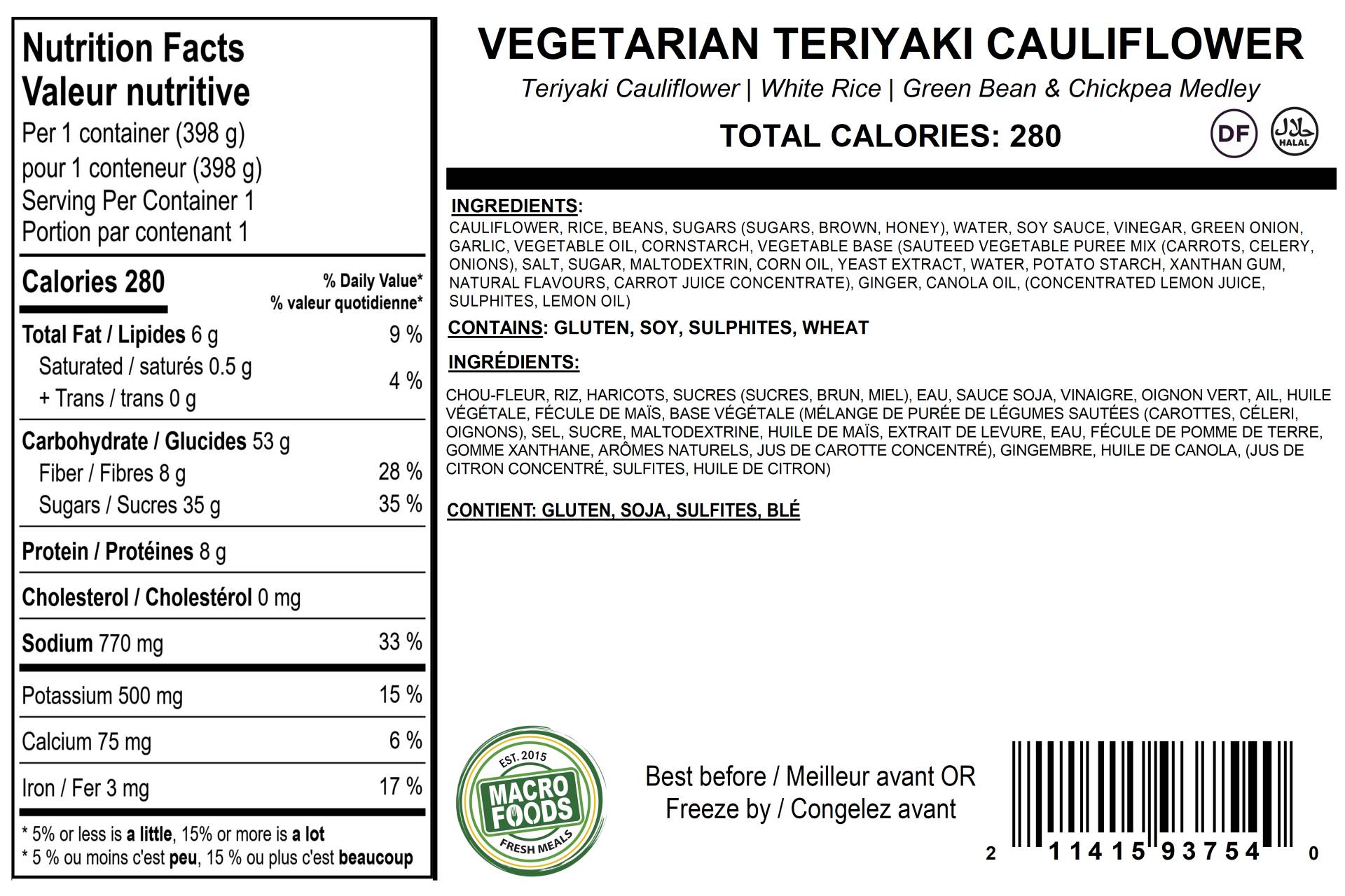 Vegetarian Teriyaki Cauliflower