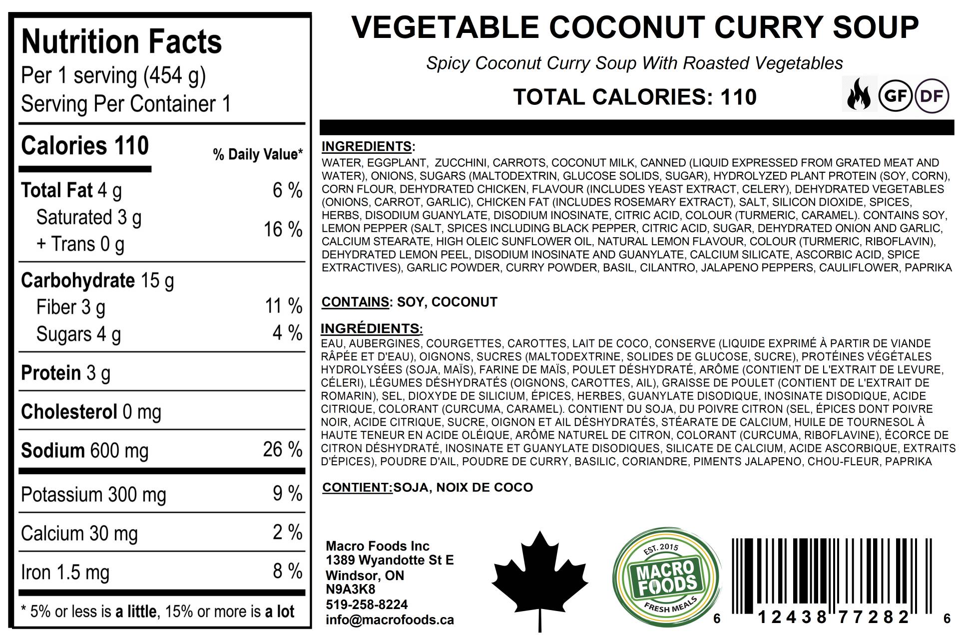 Vegetable Coconut Curry Soup
