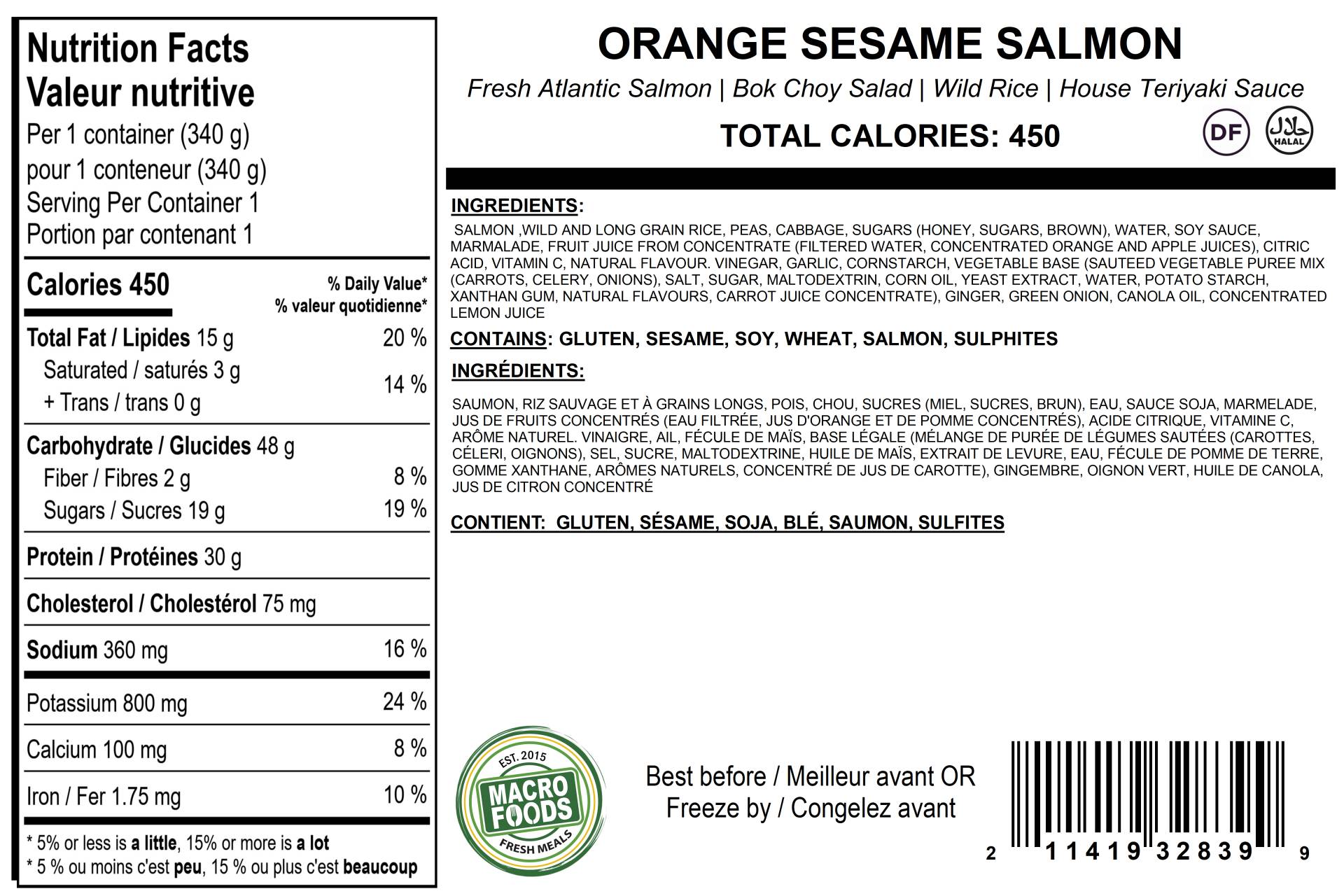 Orange Sesame Salmon