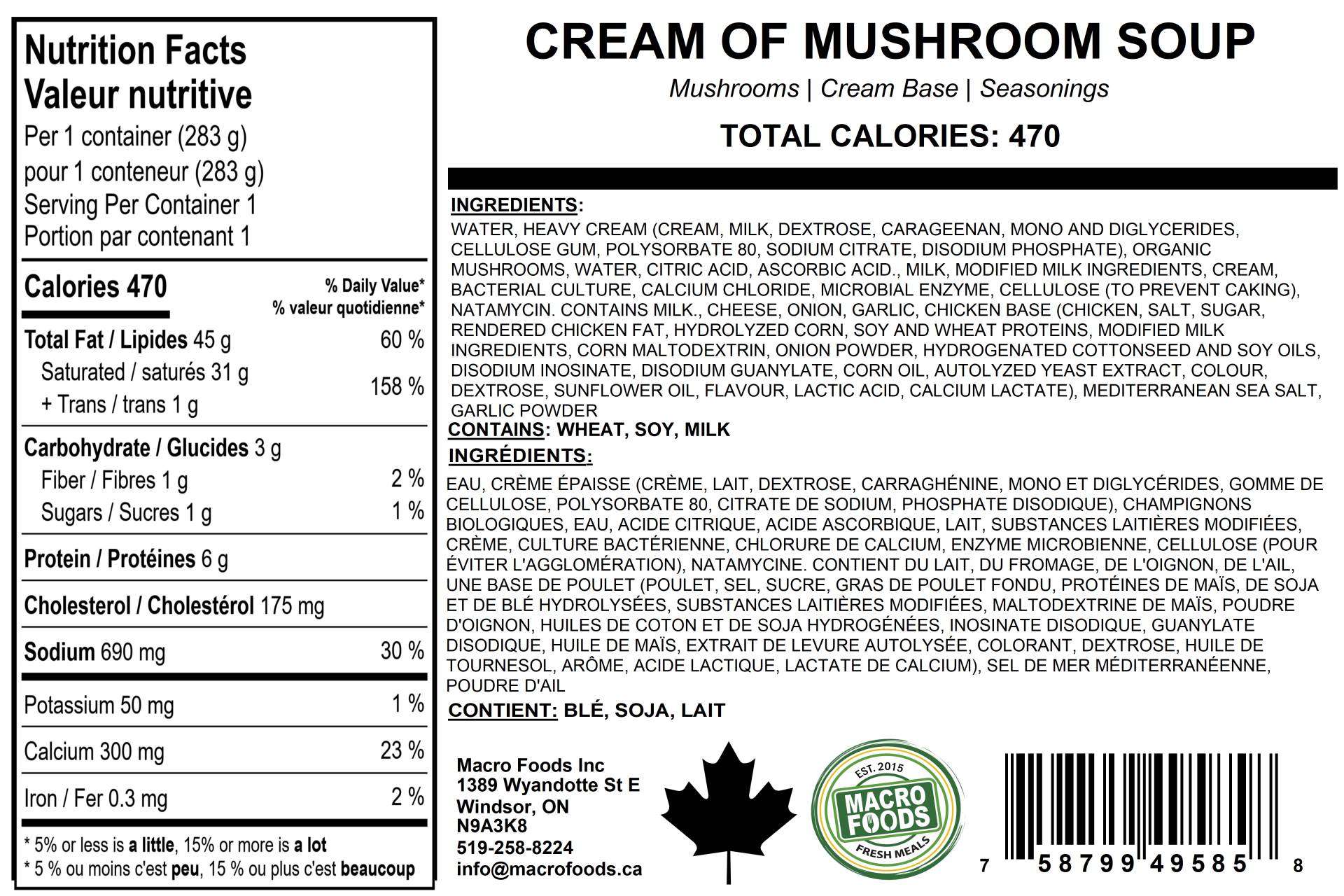 Cream of Mushroom Soup