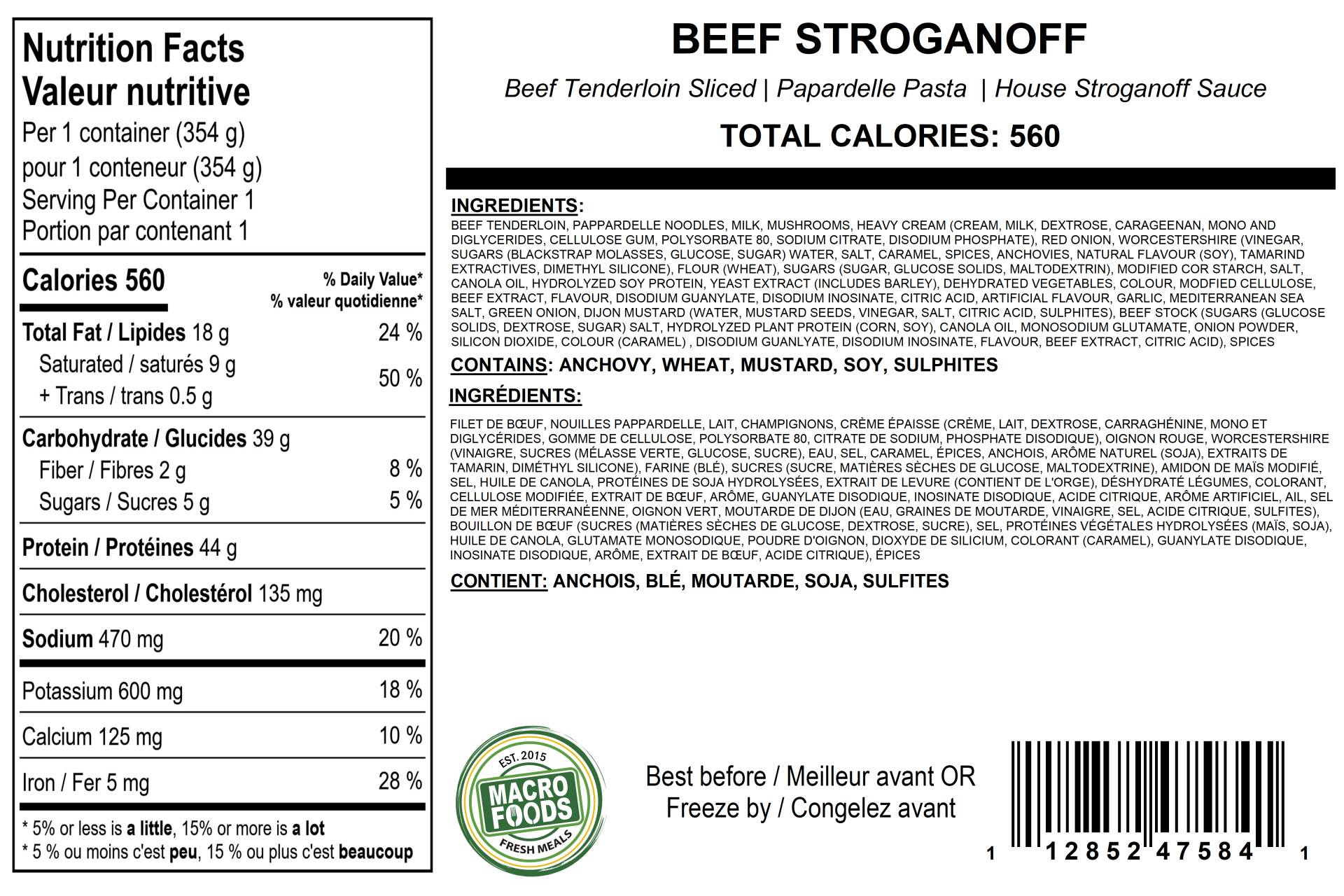 Beef Stroganoff