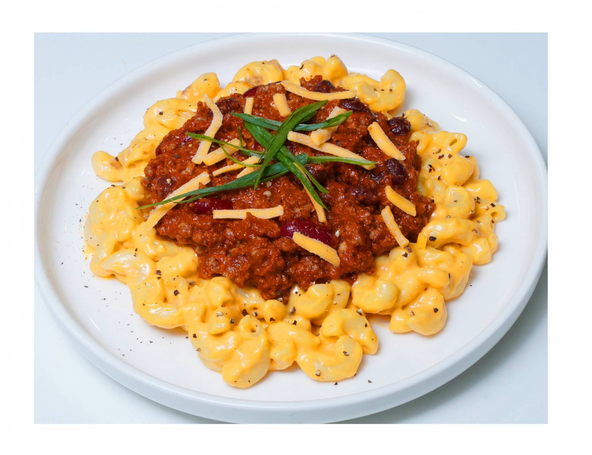 Chili Buffalo Mac & Cheese