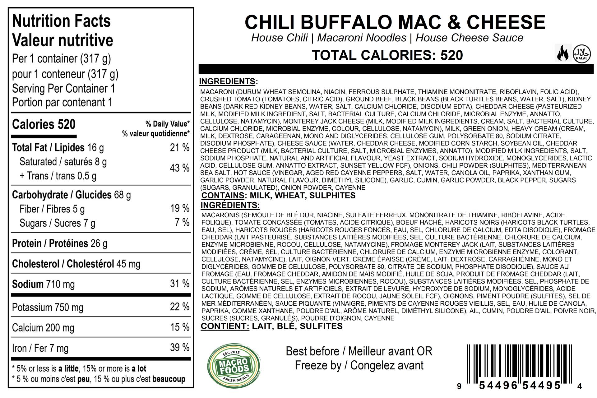 Chili Buffalo Mac & Cheese