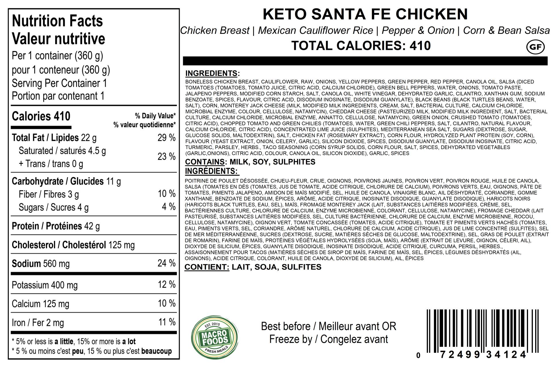 Keto Santa Fe Chicken