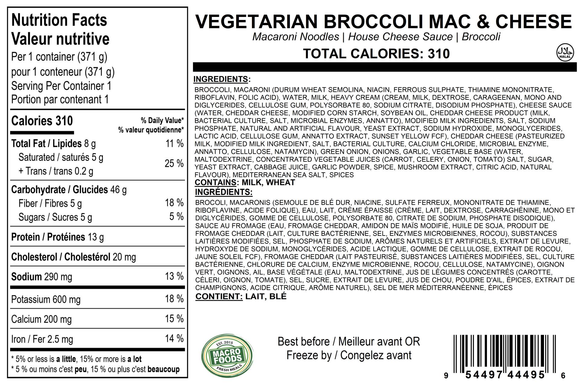 Vegetarian Broccoli Mac & Cheese