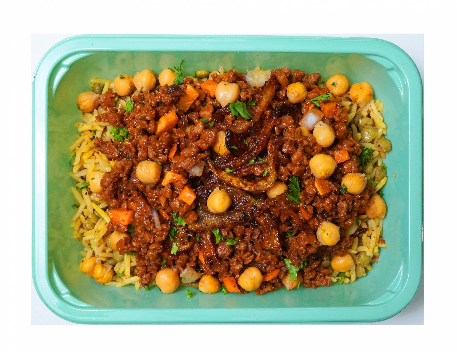 Vegan Shawarma Beef & Lentil Rice