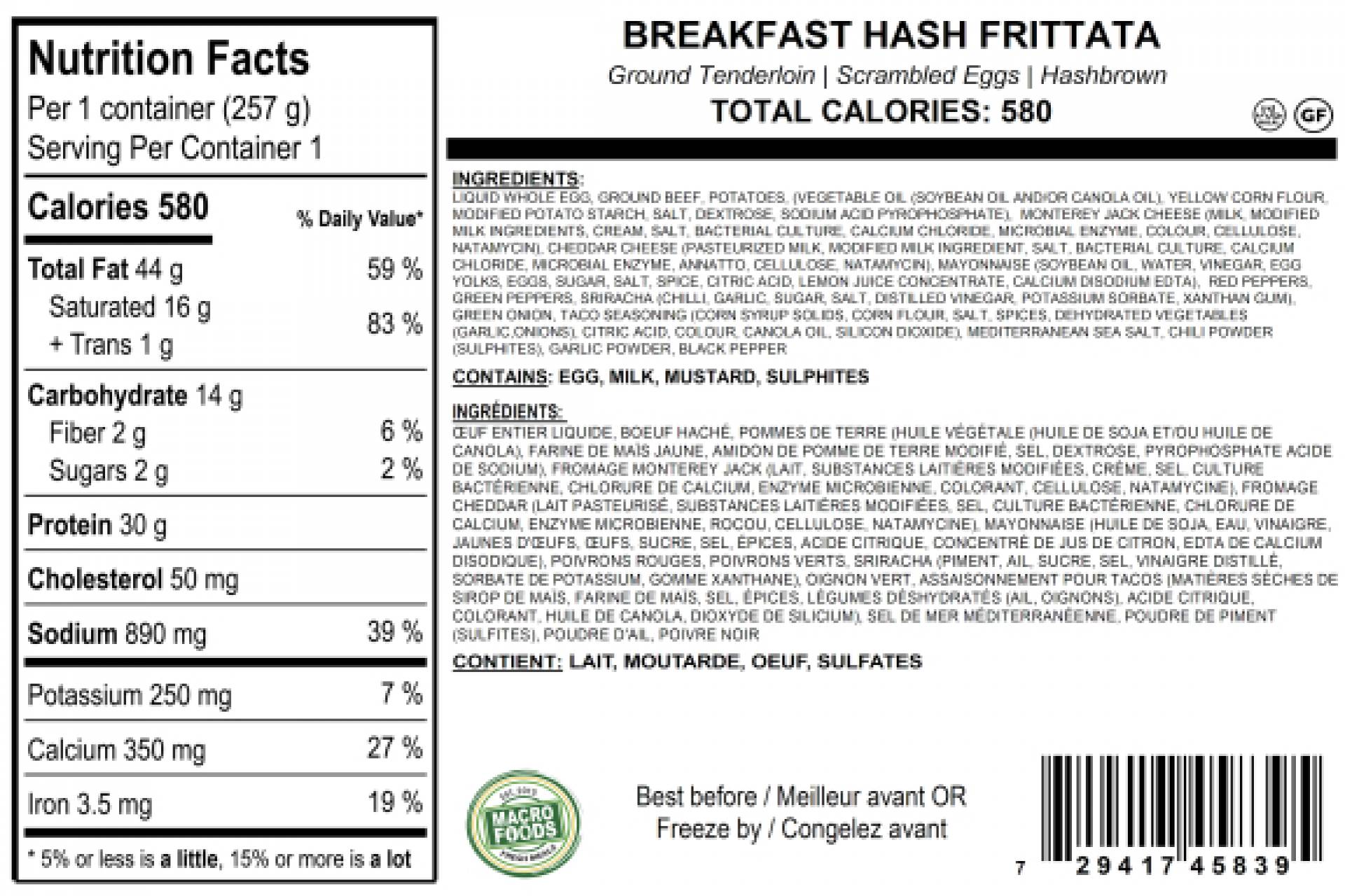 Breakfast Hash Frittata