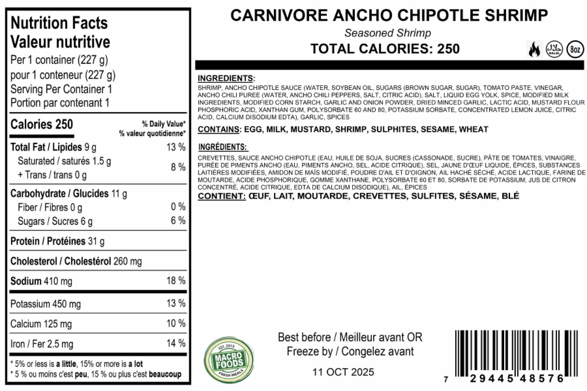 Carnivore Ancho Chipotle Shrimp