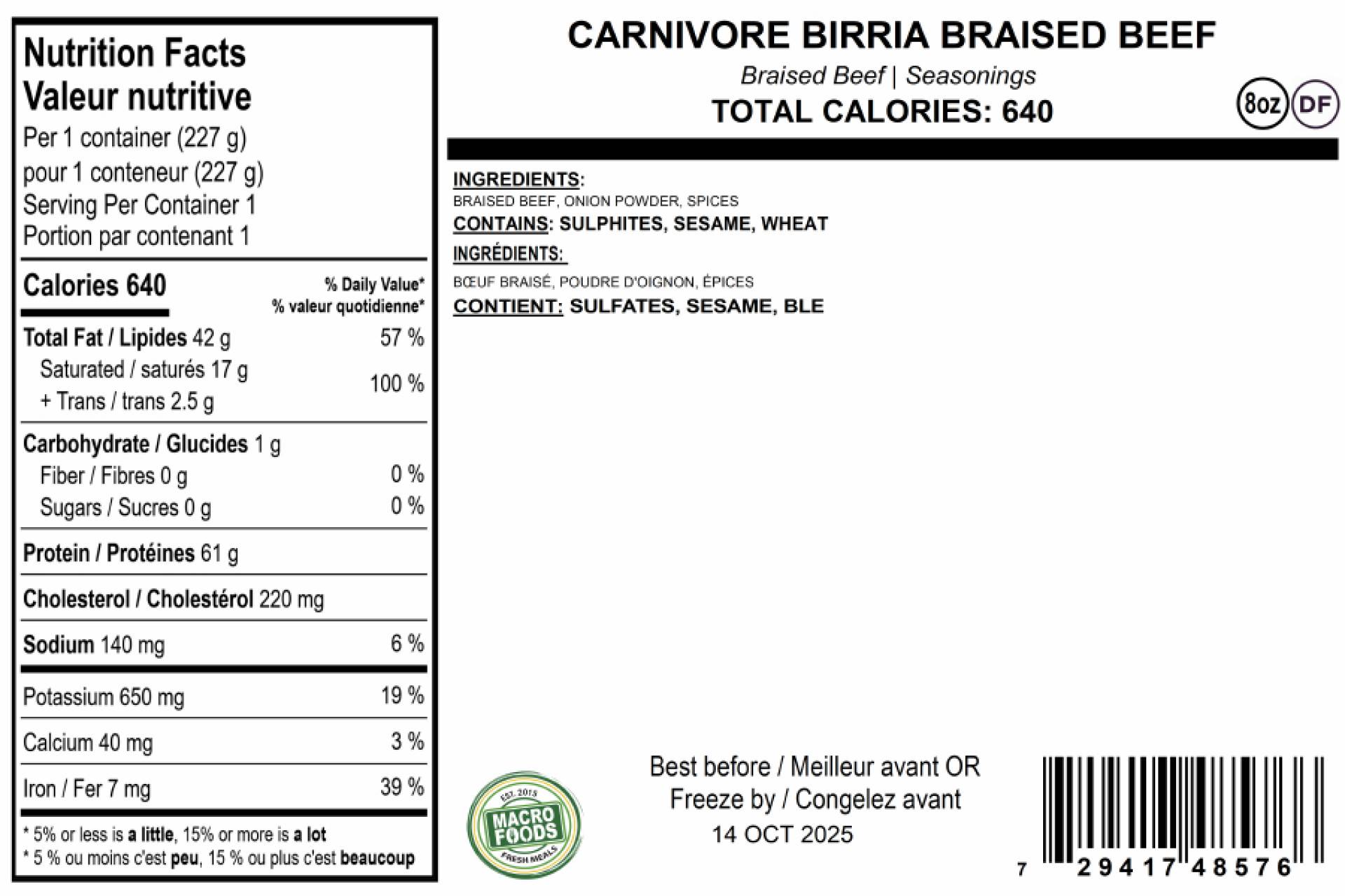 Carnivore Birria Braised Beef