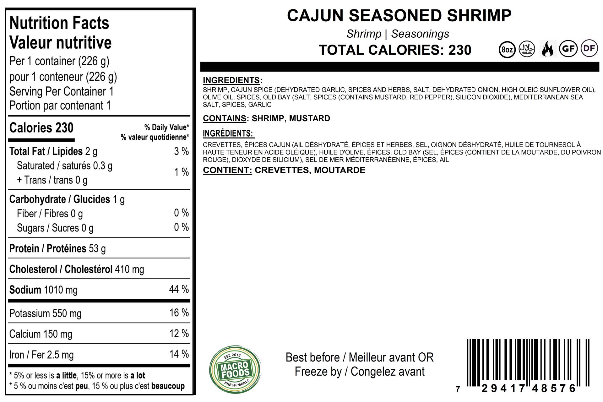 Carnivore Cajun Seasoned Shrimp