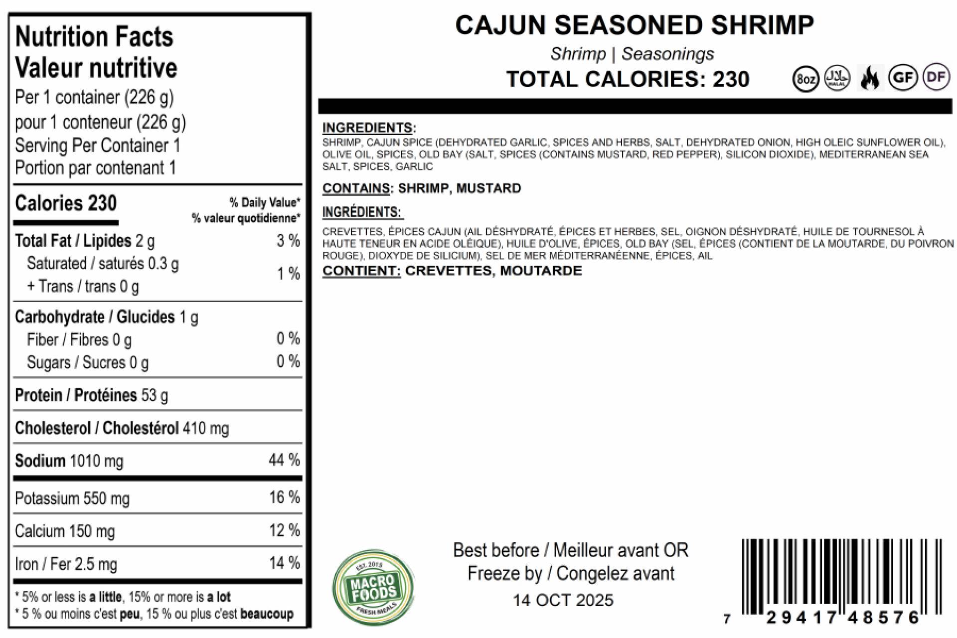 Carnivore Cajun Seasoned Shrimp