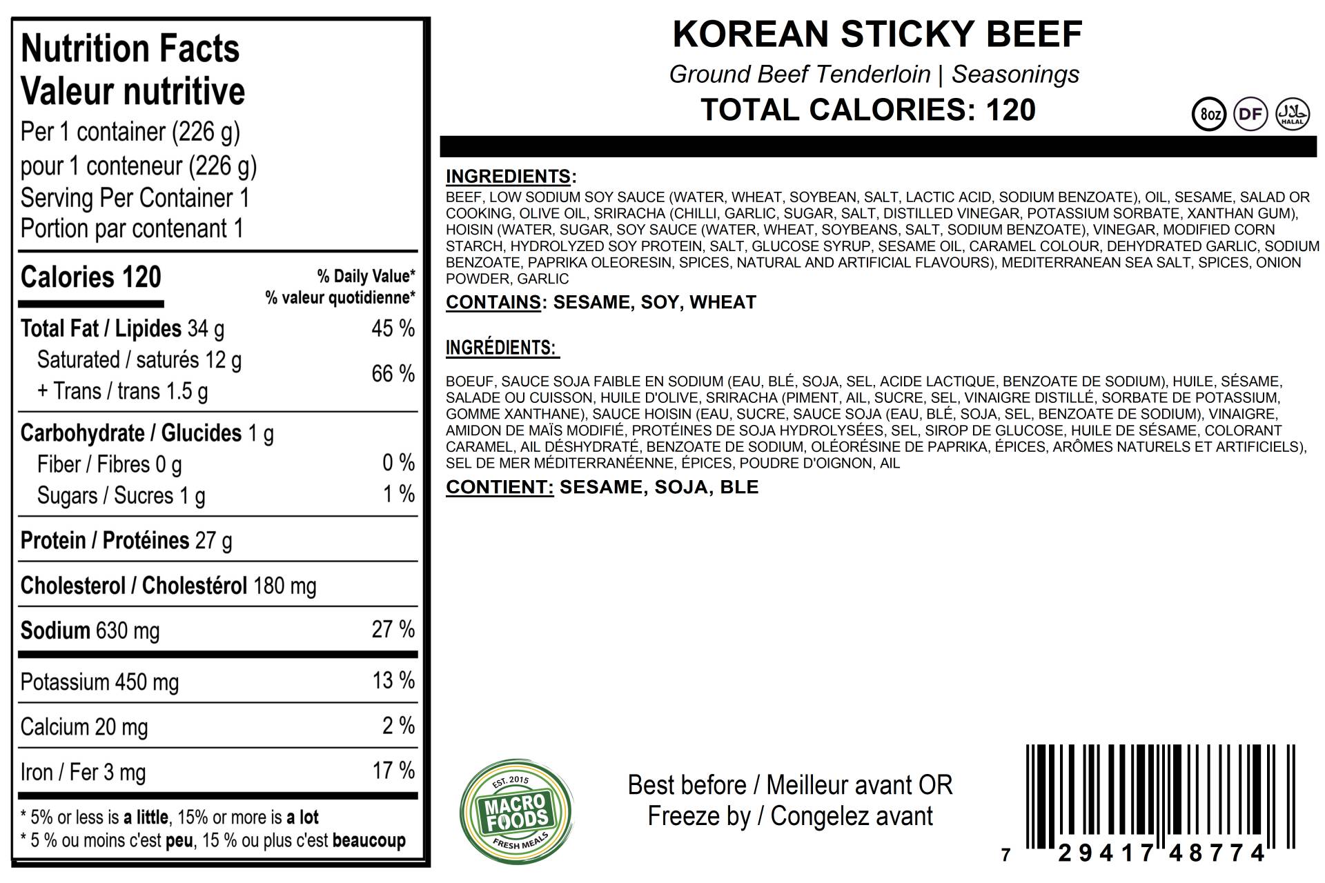 Carnivore Korean Sticky Beef