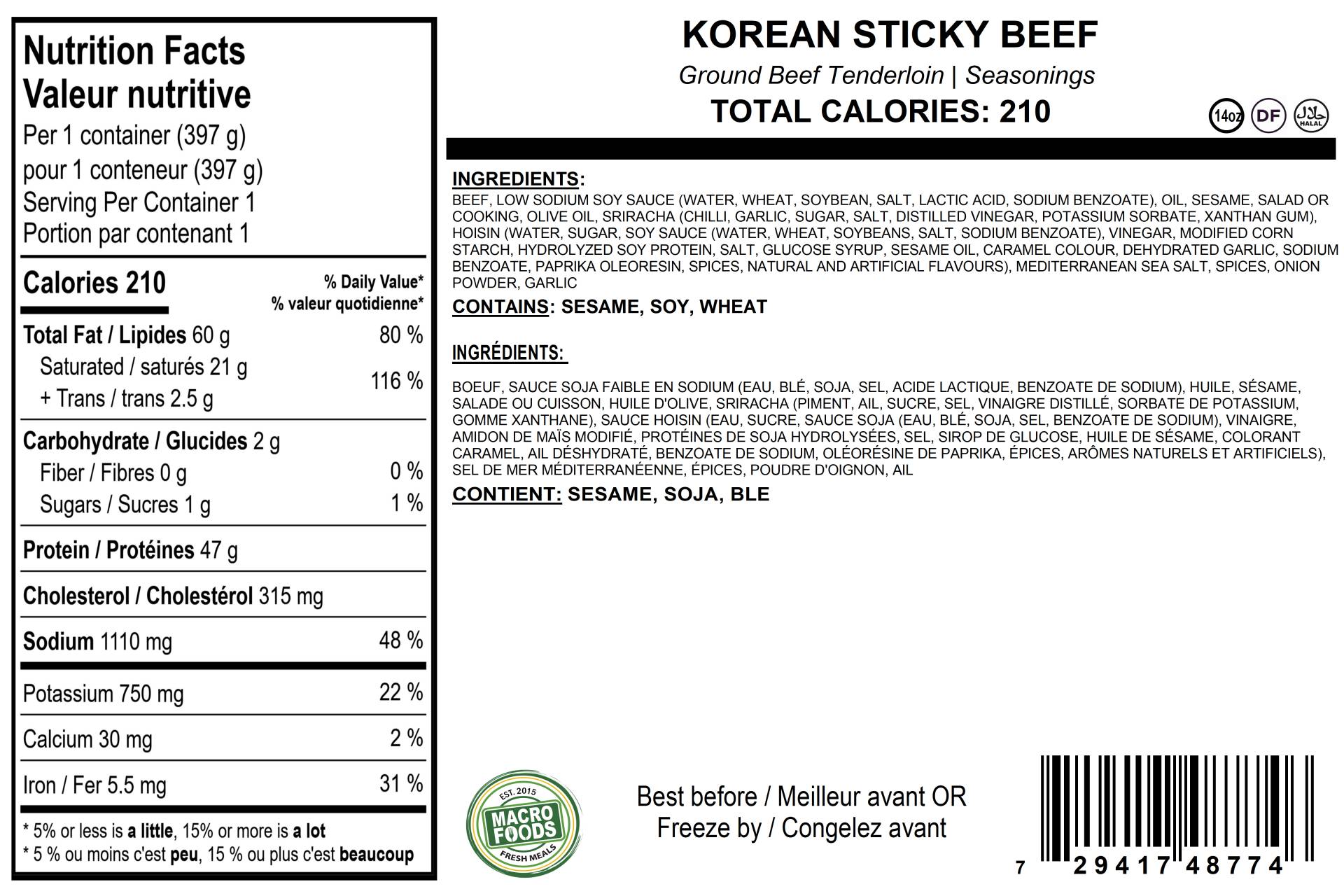 Carnivore Korean Sticky Beef