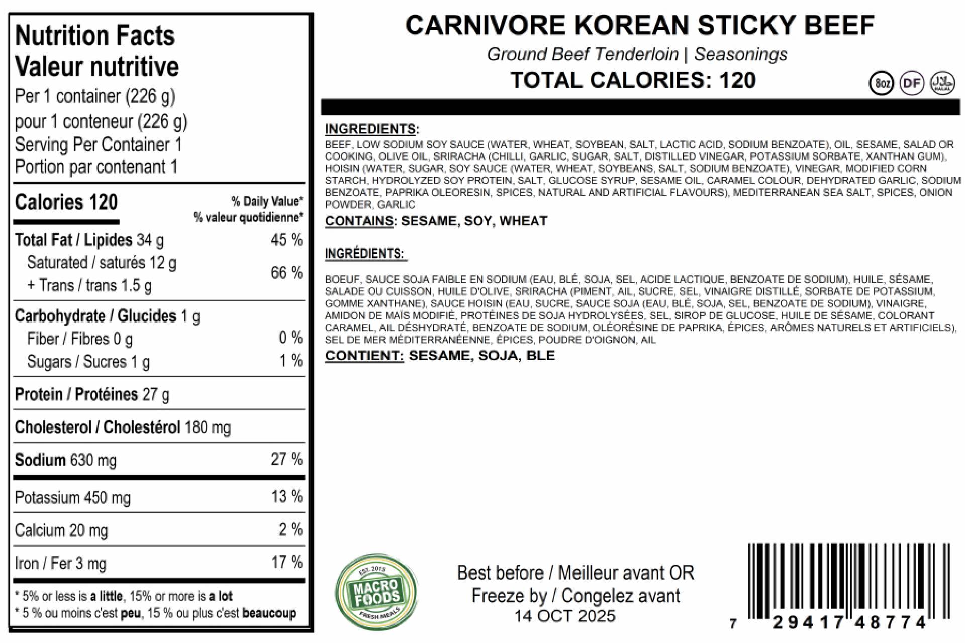 Carnivore Korean Sticky Beef