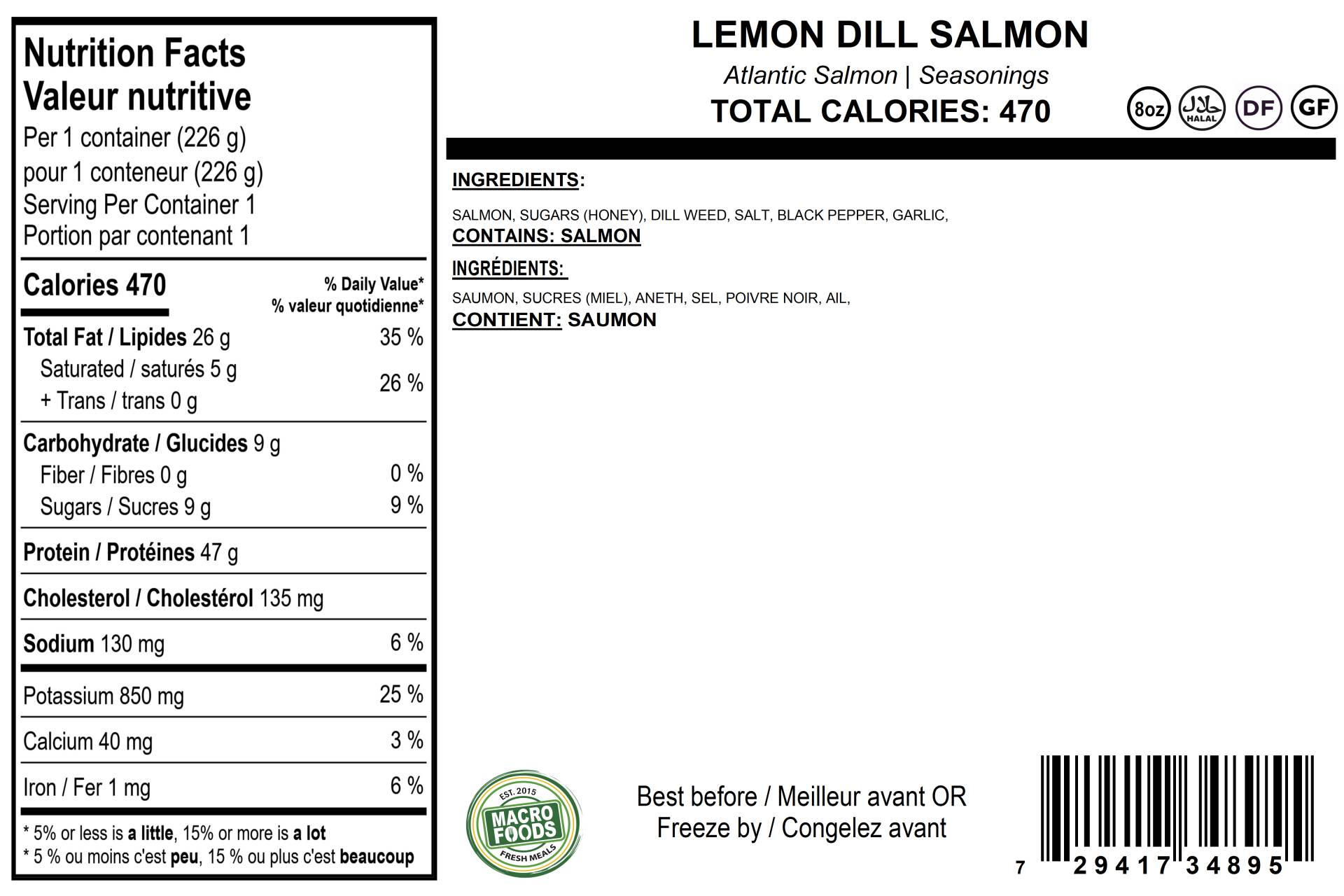 Carnivore Lemon Dill Salmon