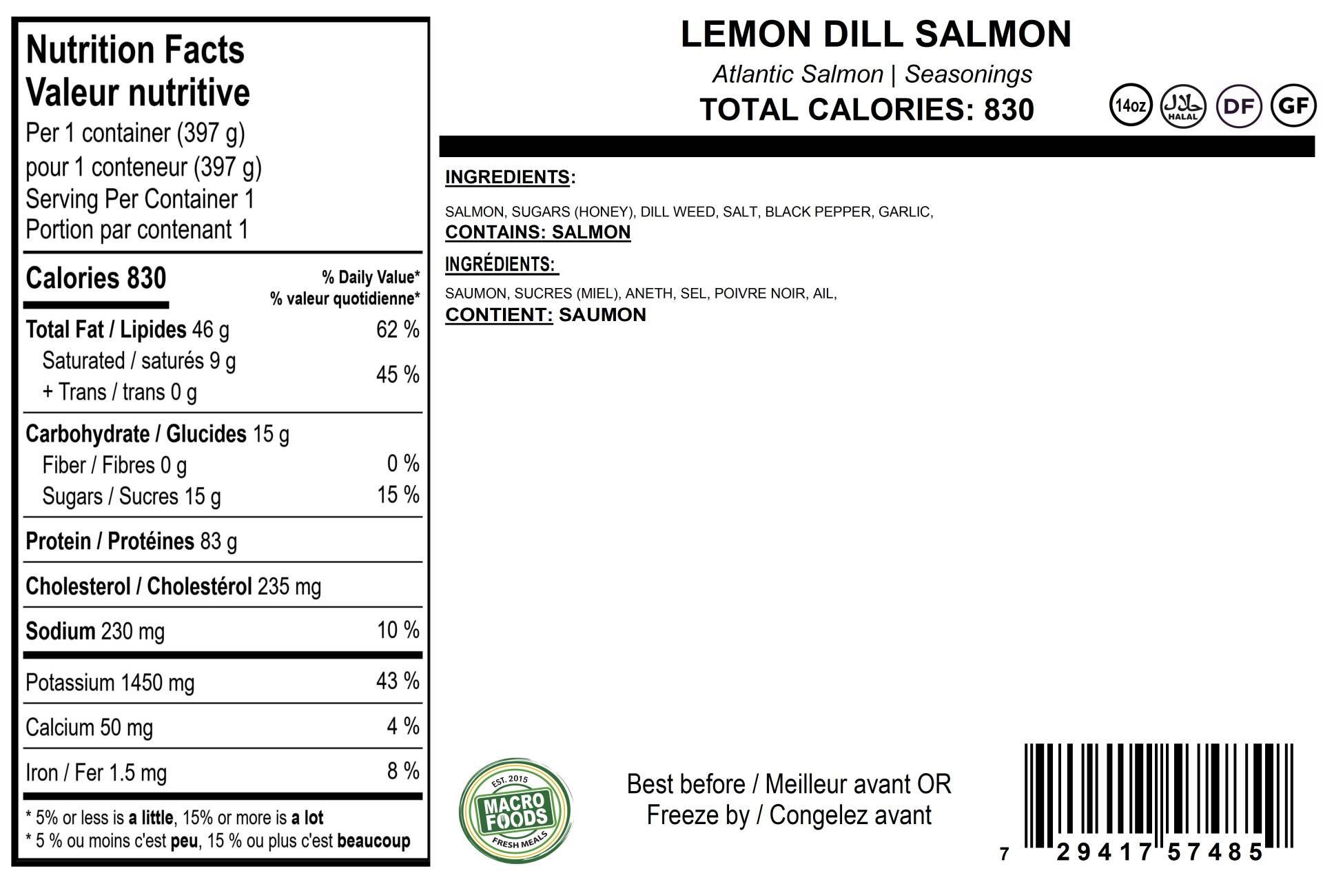 Carnivore Lemon Dill Salmon