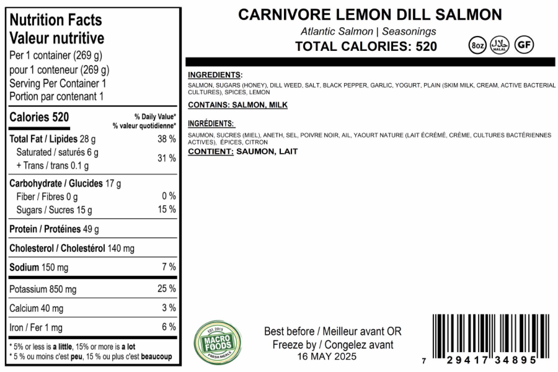 Carnivore Lemon Herb Shrimp