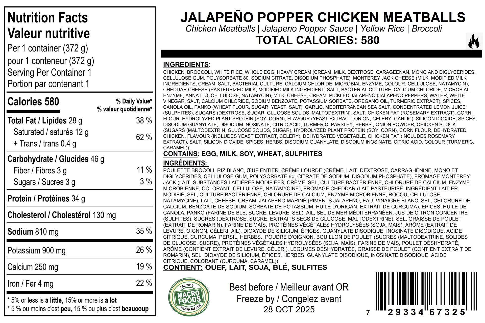 Jalapeño Popper Chicken Meatballs