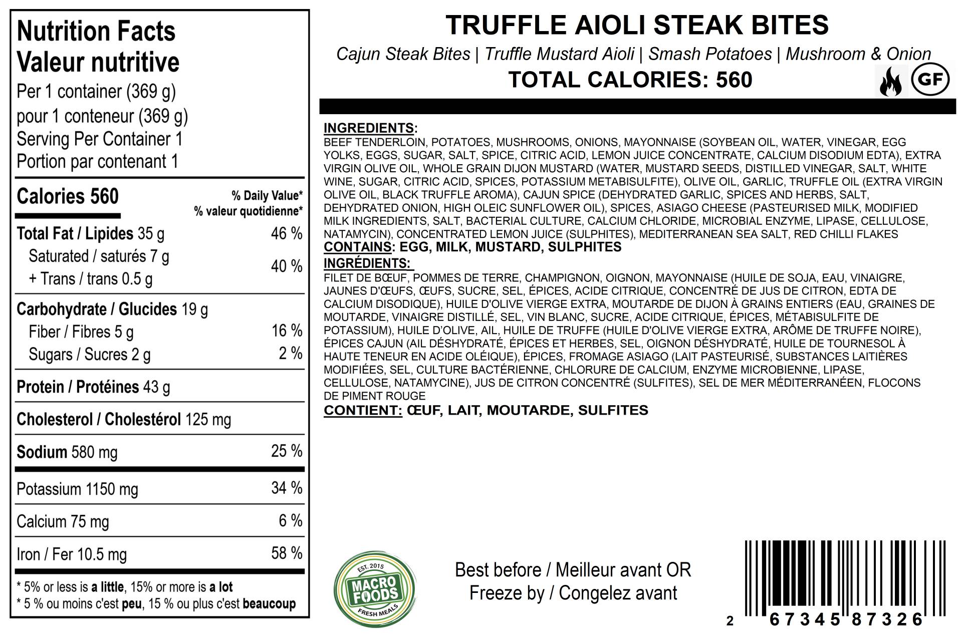 Truffle Aioli Steak Bites