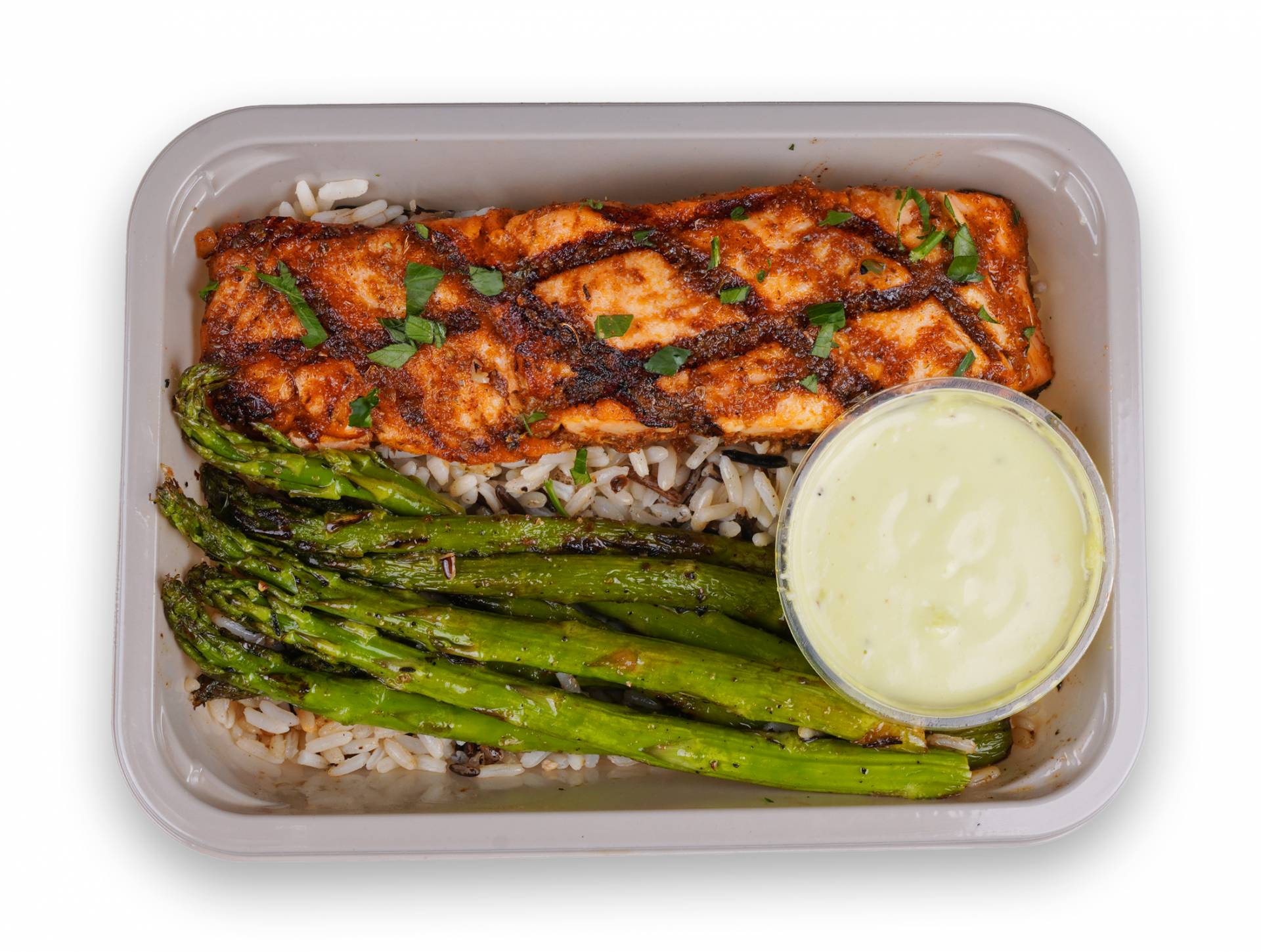 Seared Salmon With Avocado Cream