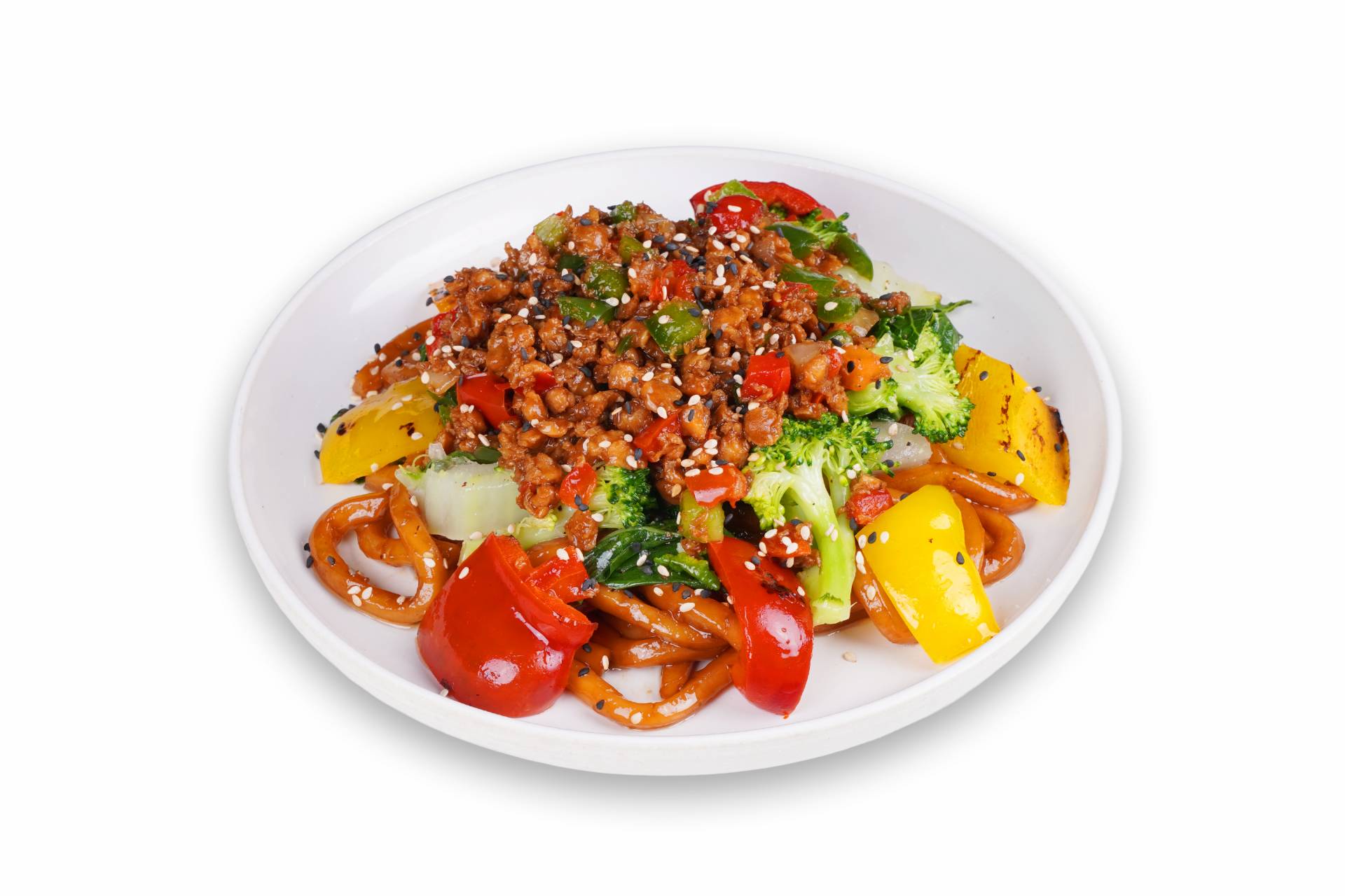 Vegan Beef Udon Noodles