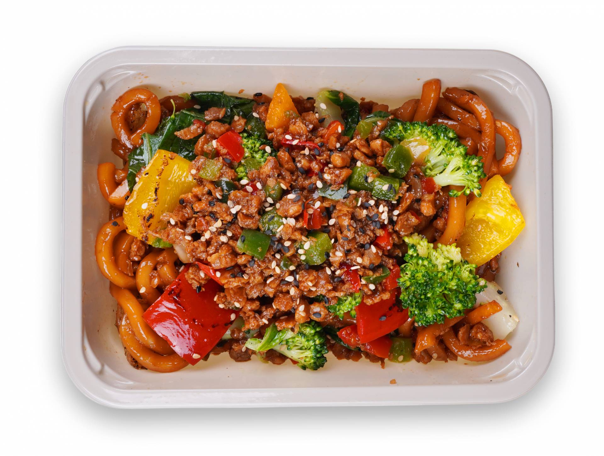 Vegan Beef Udon Noodles