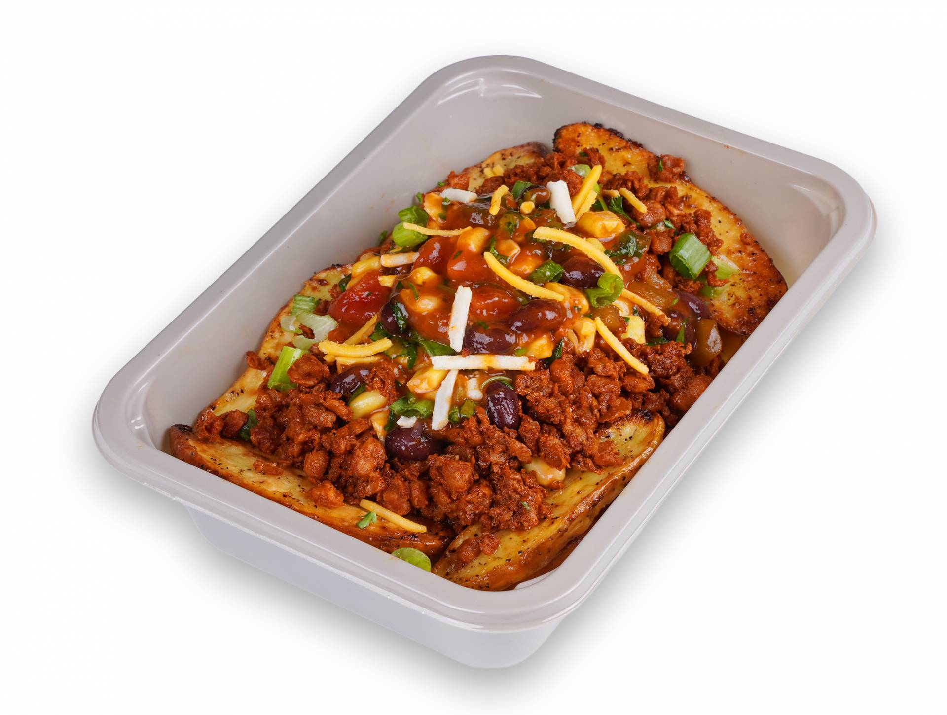 Vegan Loaded Beef Potatoes