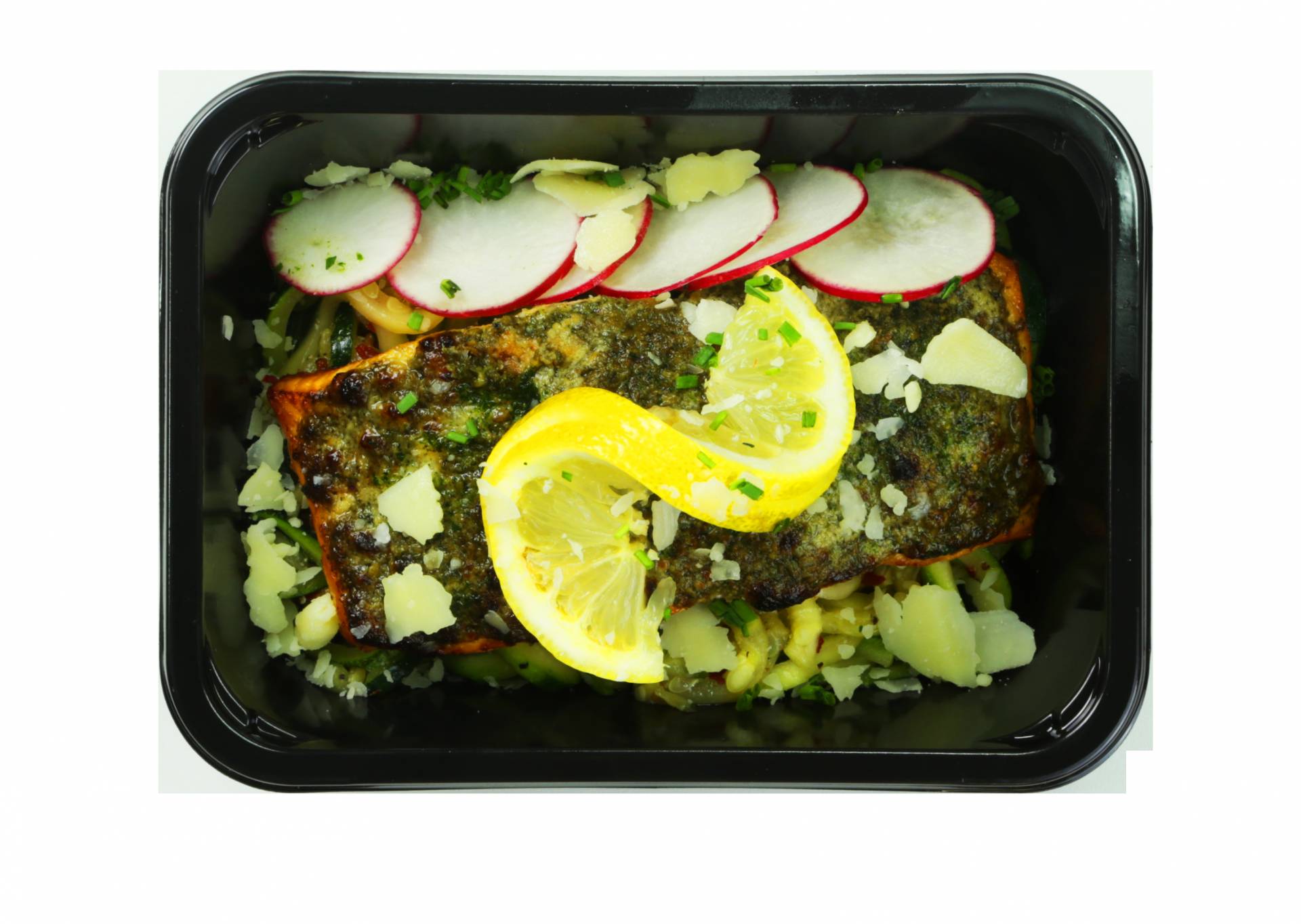 Keto Pesto Encrusted Salmon