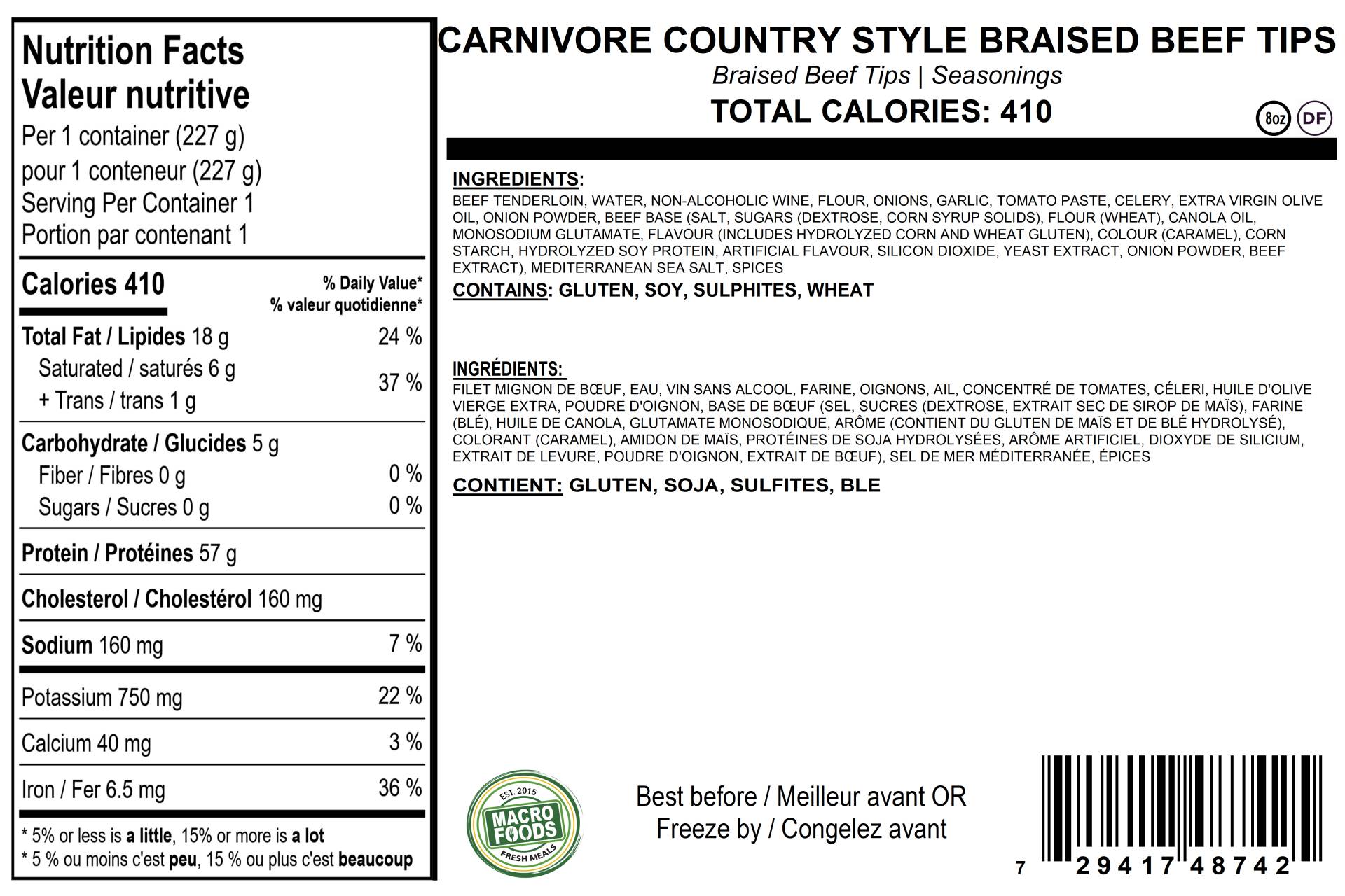 Carnivore Country Style Braised Beef