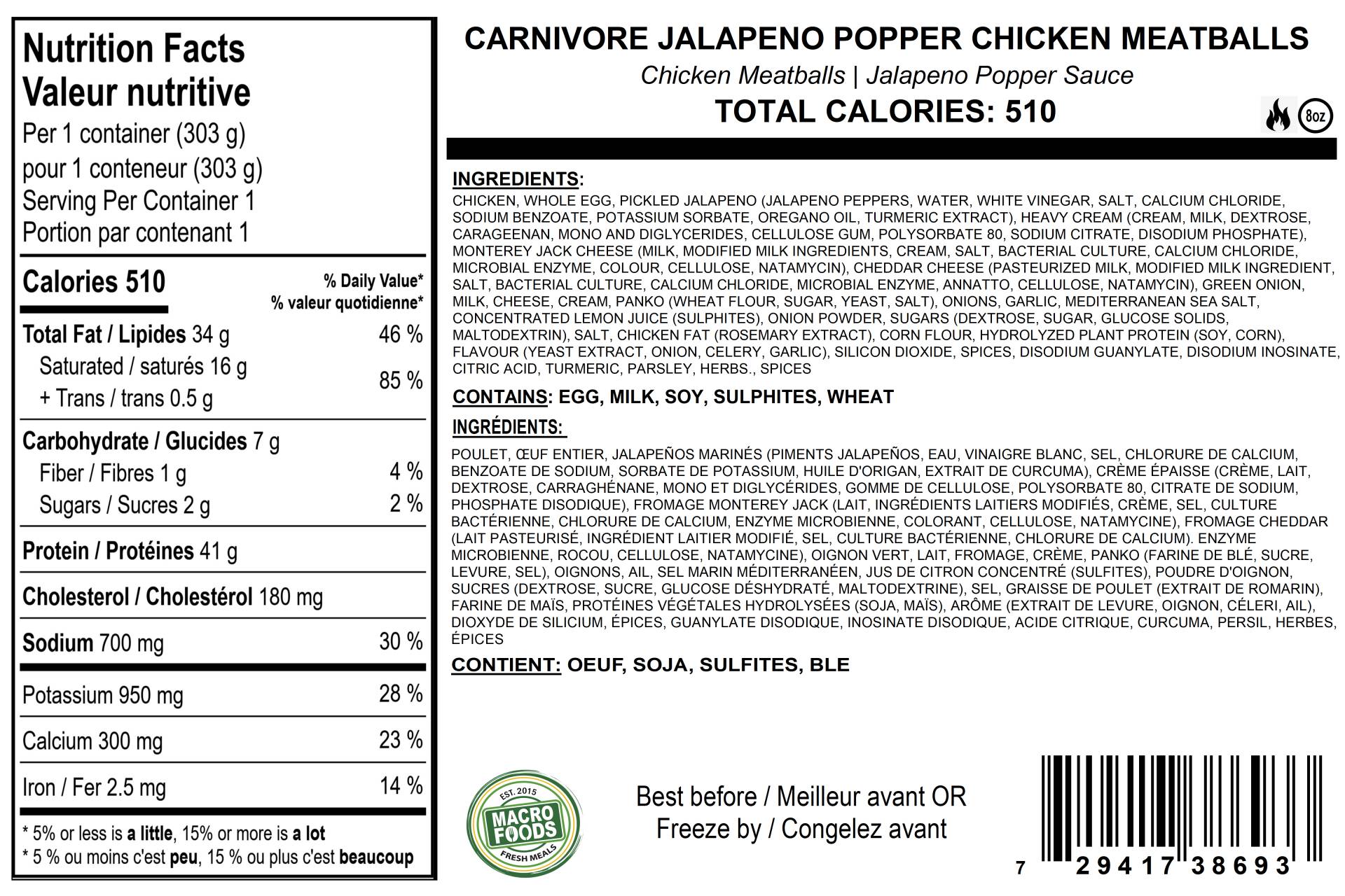 Carnivore Jalapeno Meatballs
