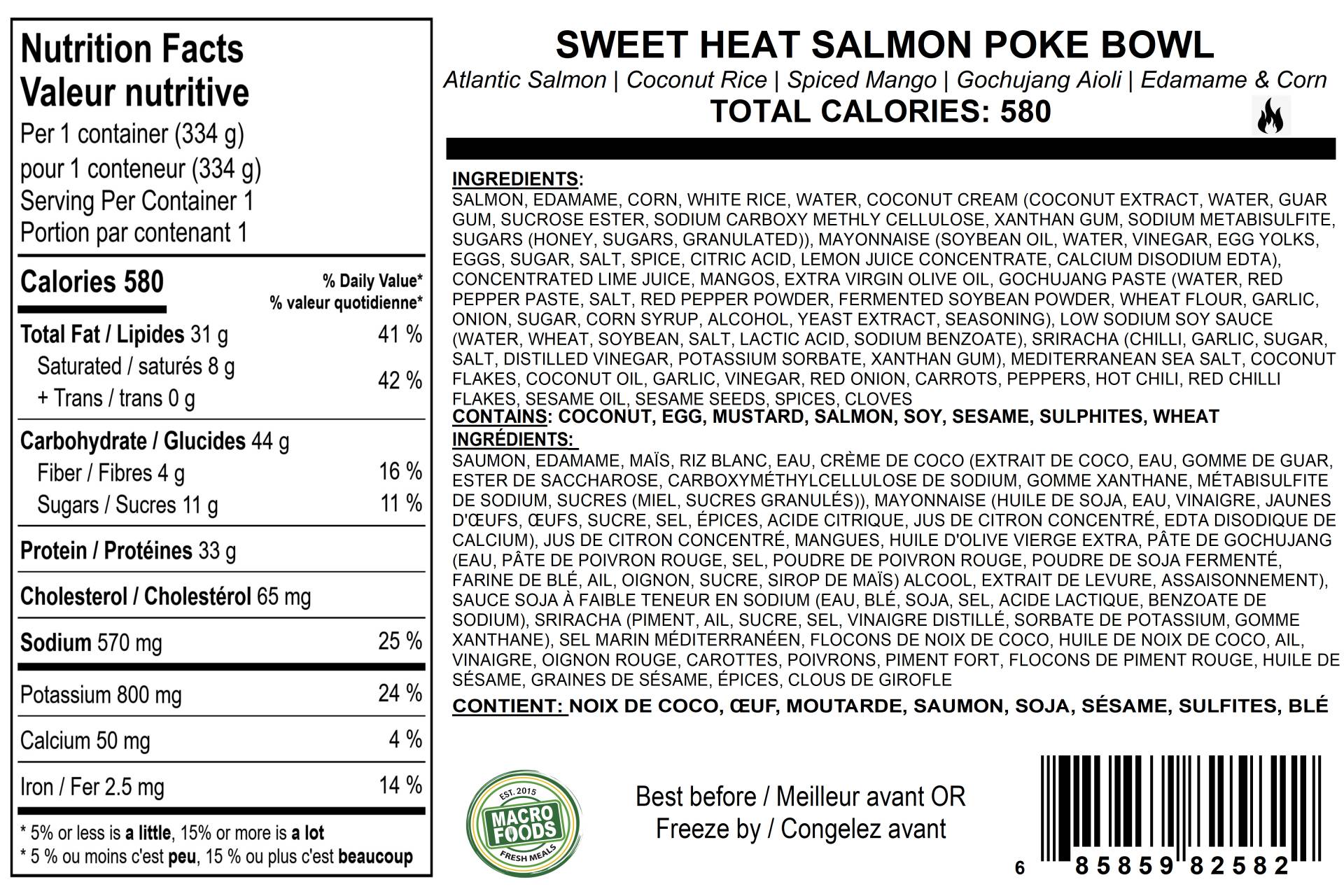 Sweet Heat Salmon Poke Bowl