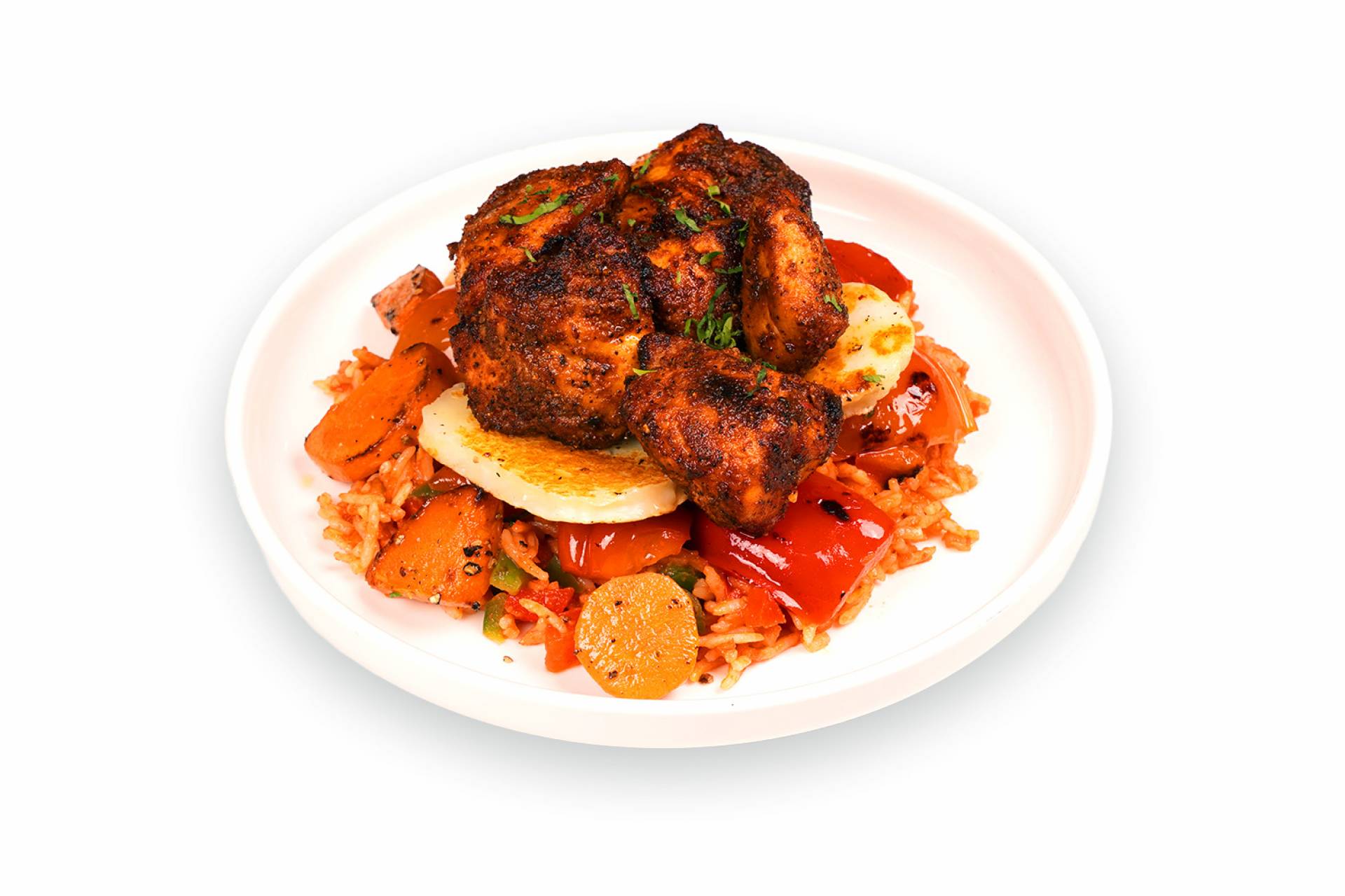 Hot Honey Halloumi Chicken