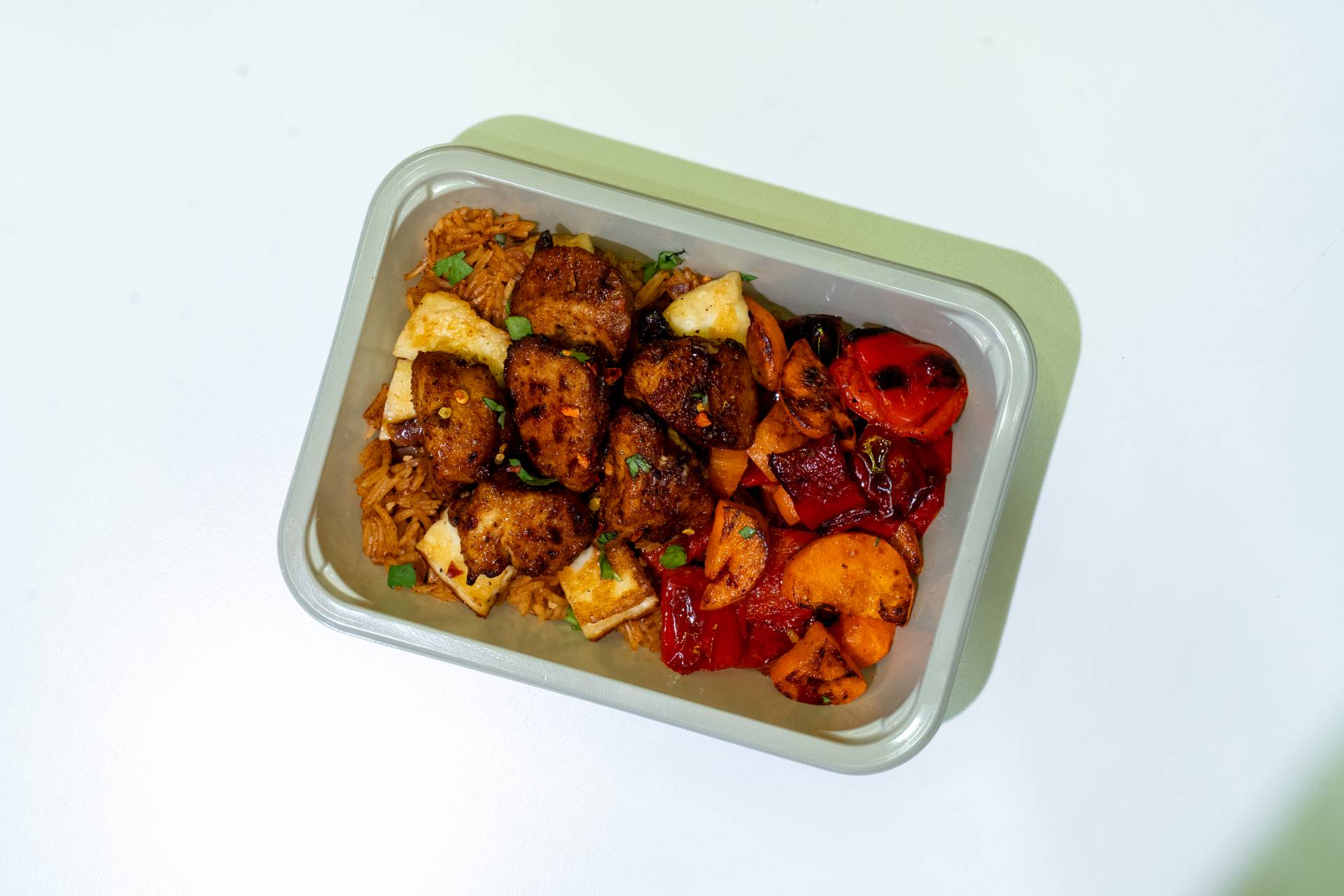 Hot Honey Halloumi Chicken