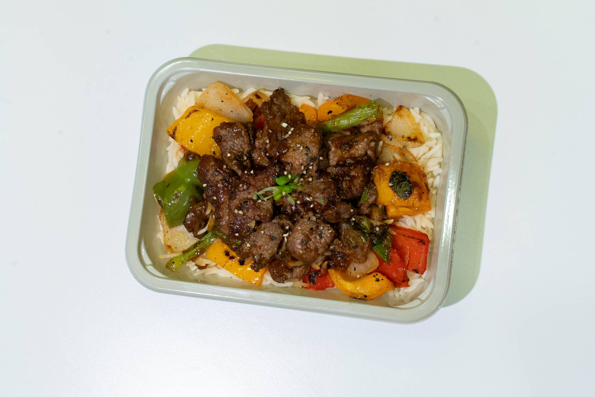 Black Pepper Beef & Rice