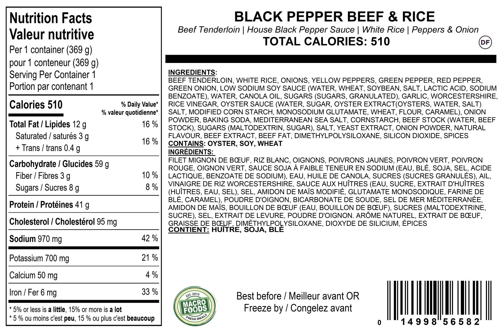 Black Pepper Beef & Rice