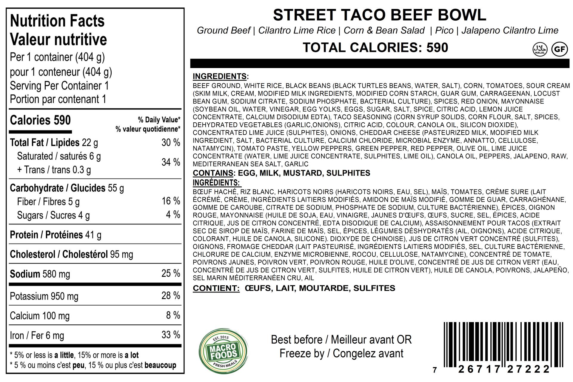 Street Taco Beef Bowl