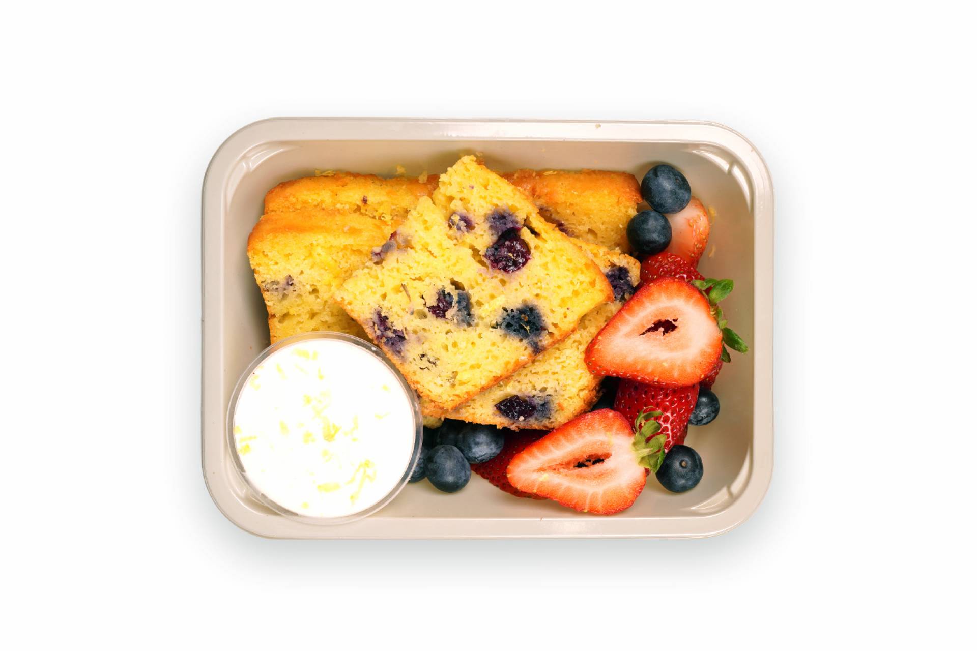 Breakfast Lemon Berry Ricotta Cake