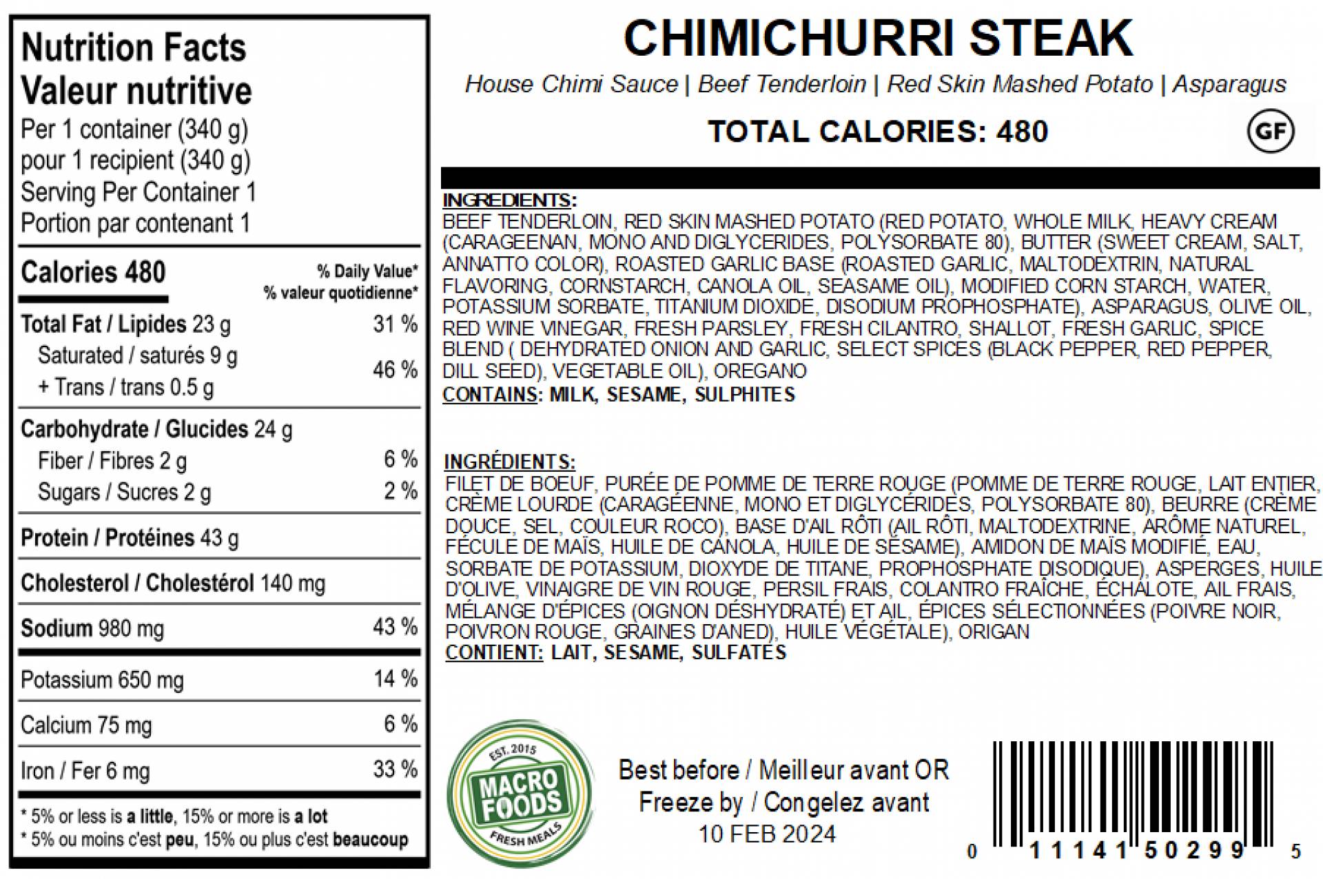 Chimichurri Steak