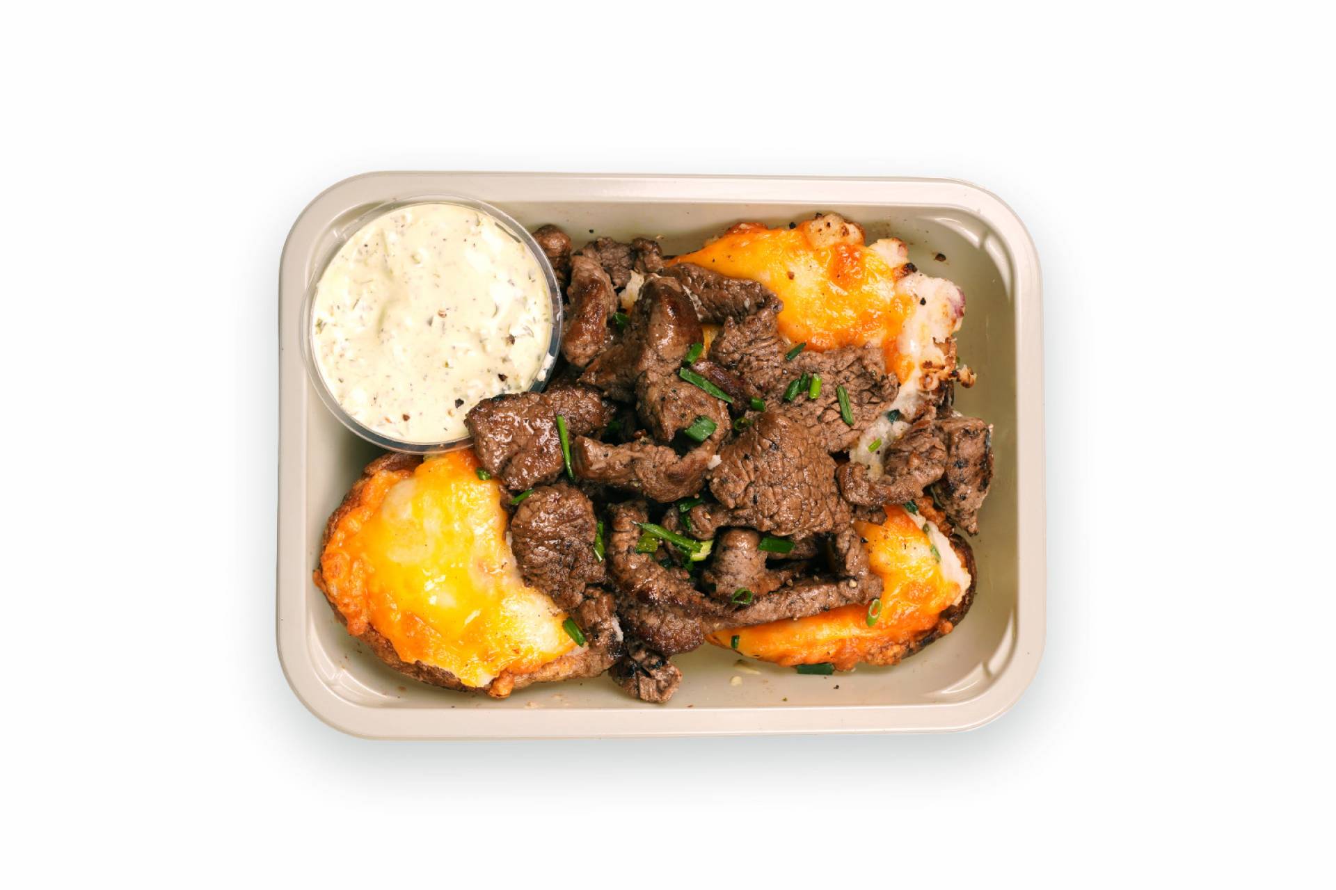 Loaded Chimichurri Steak Potato Skins