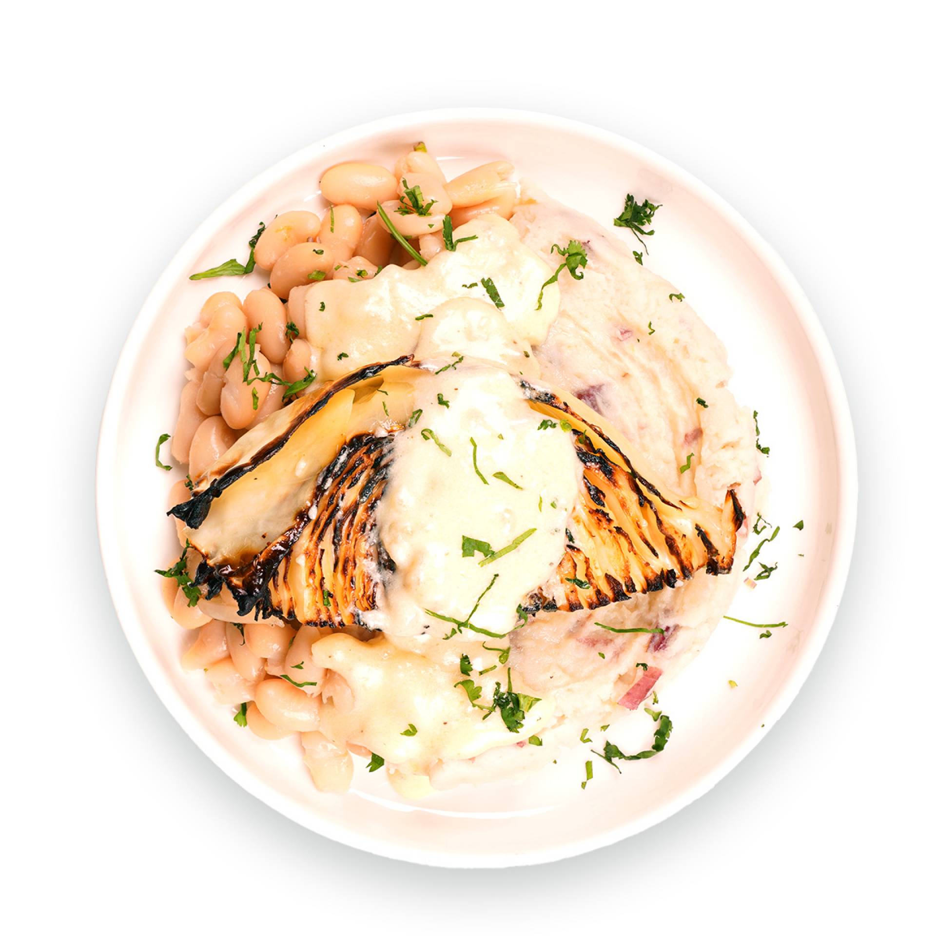 Vegetarian Garlic Butter Melting Cabbage