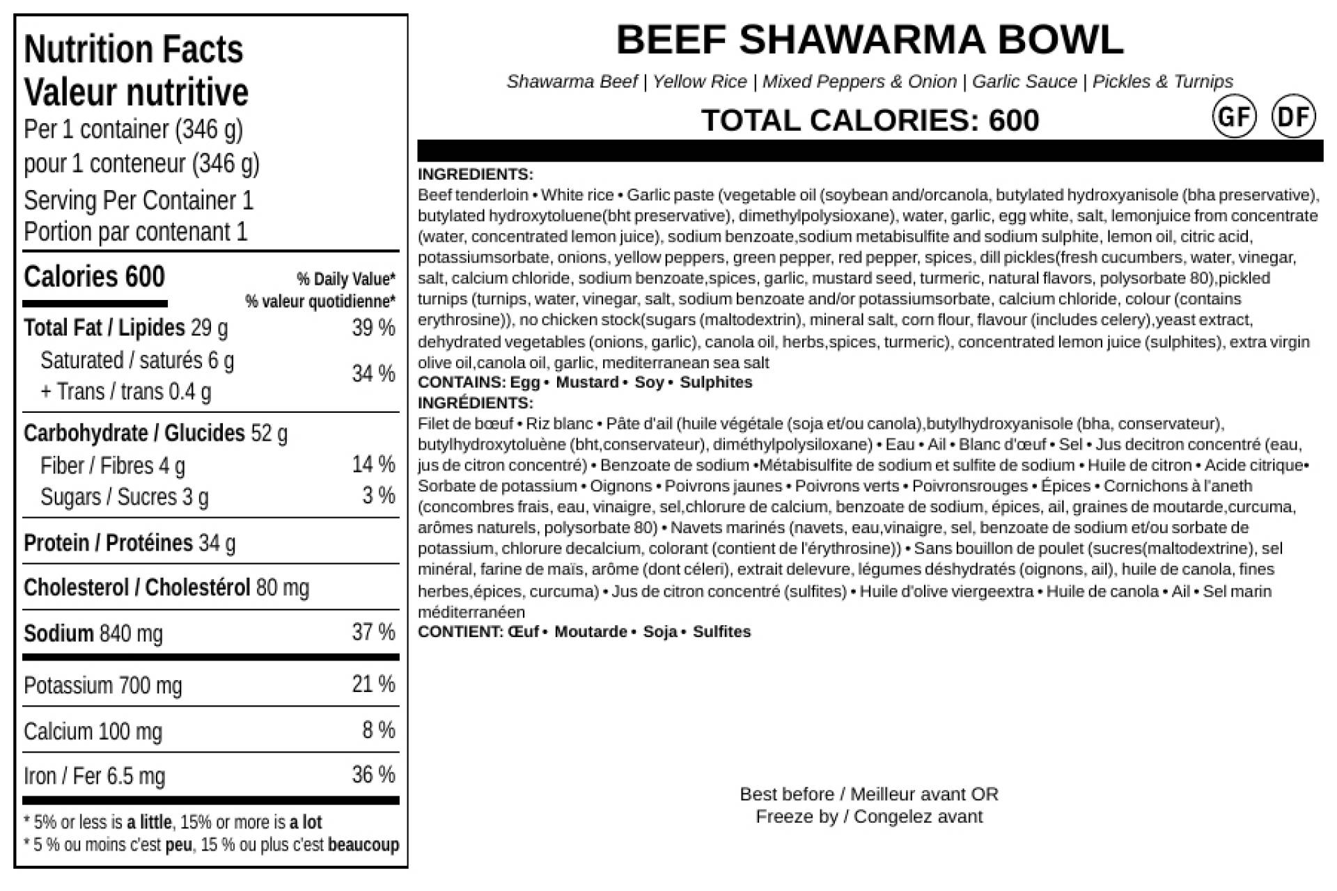 Beef Shawarma Bowl